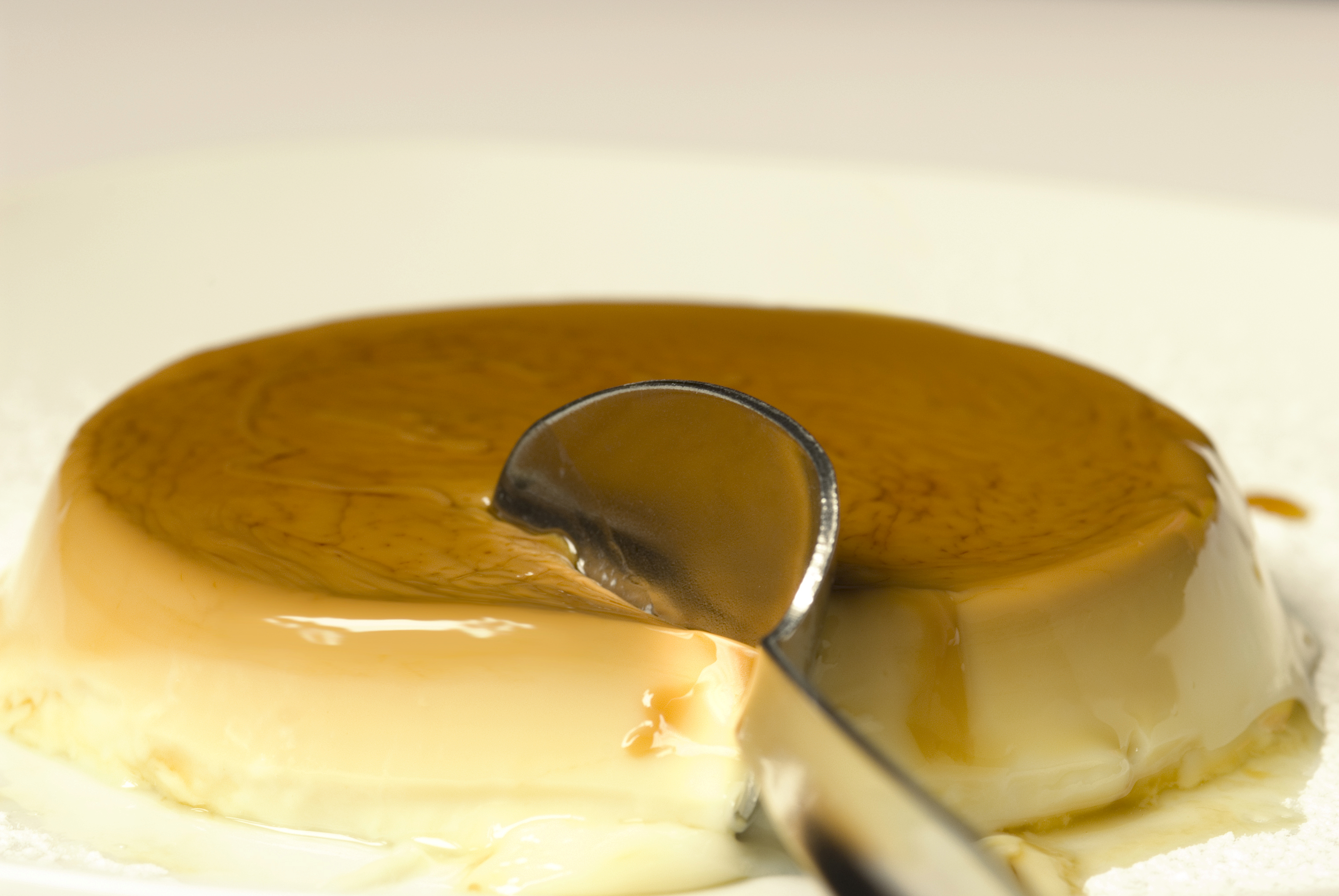 Flan de damasco