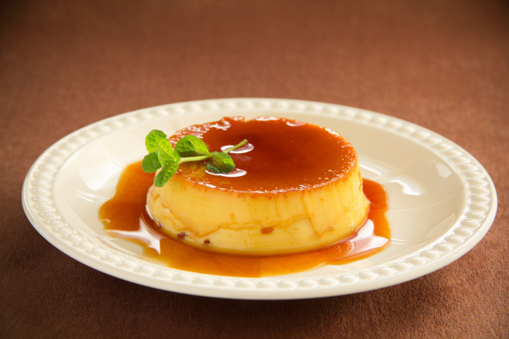 Flan de coco al baño Maria