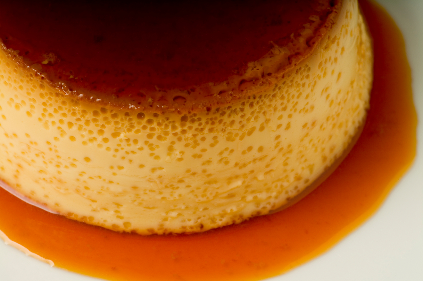 Flan de huevo al coñac