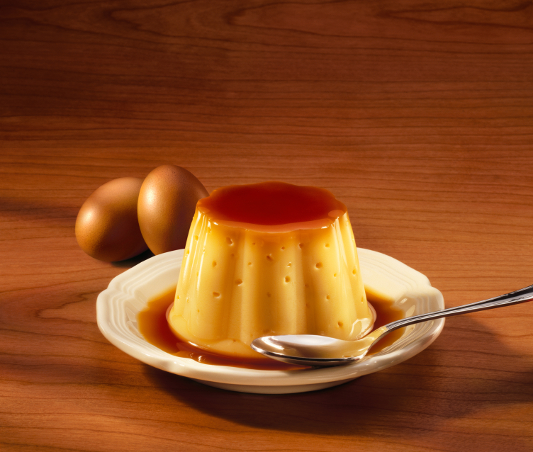 Flan de huevo casero rápido