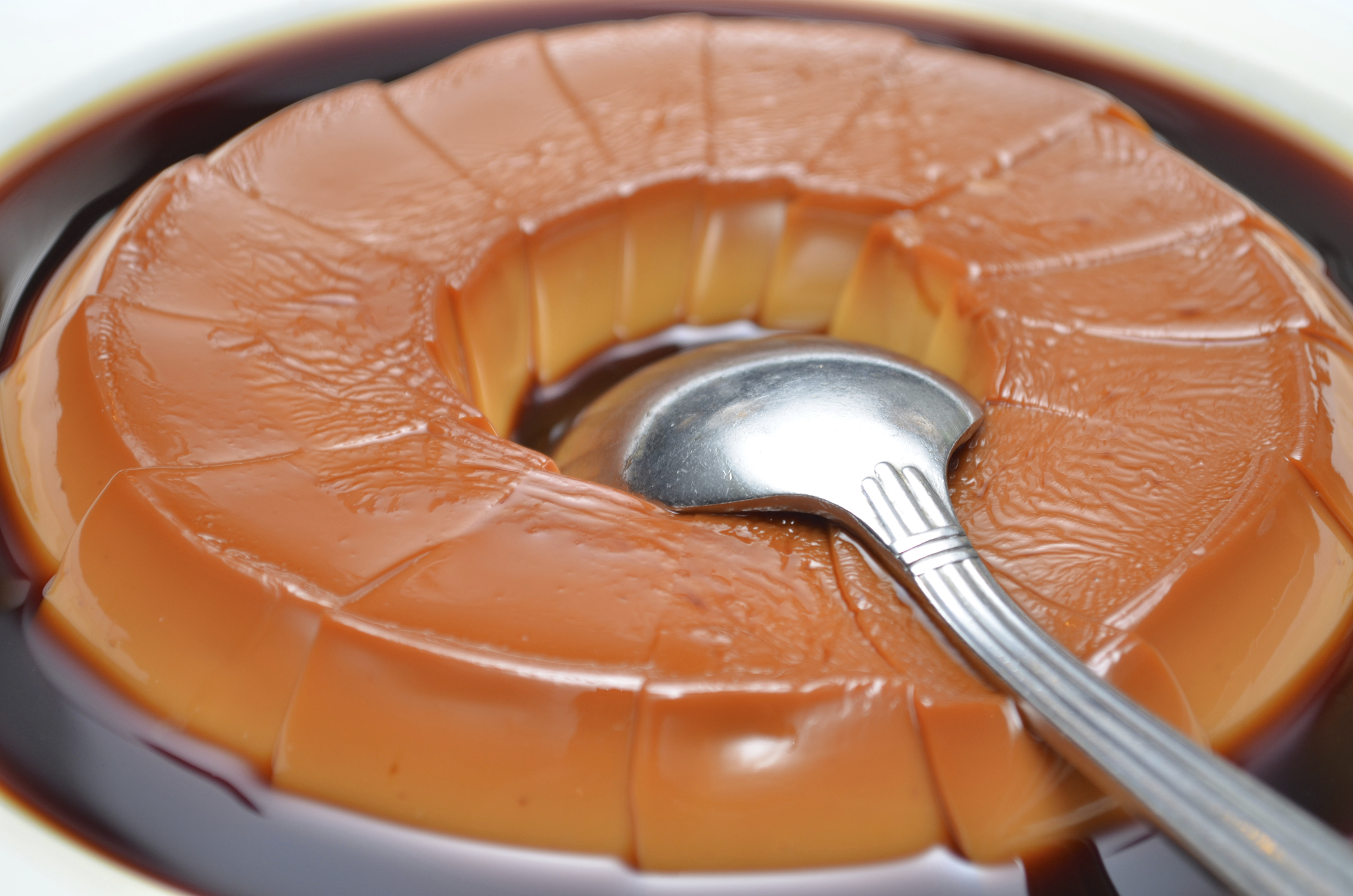 Flan de manzana en el microondas