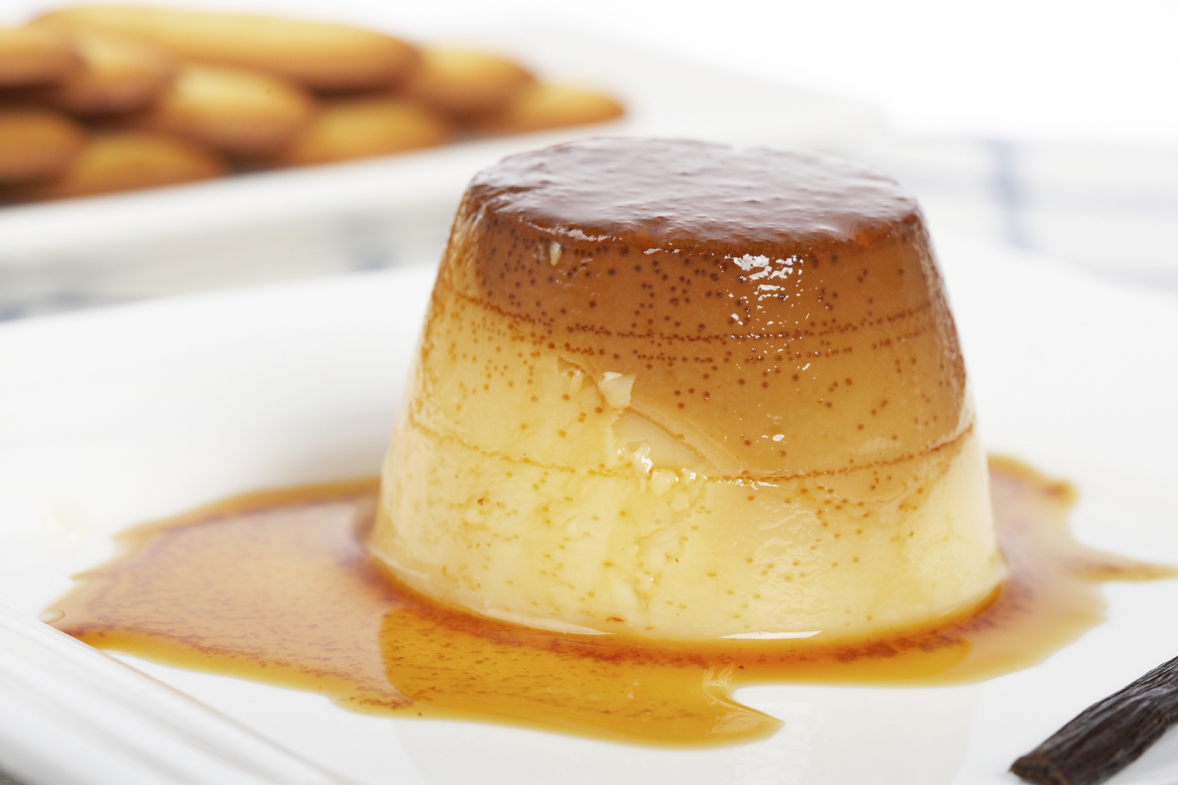 Flan de queso crema