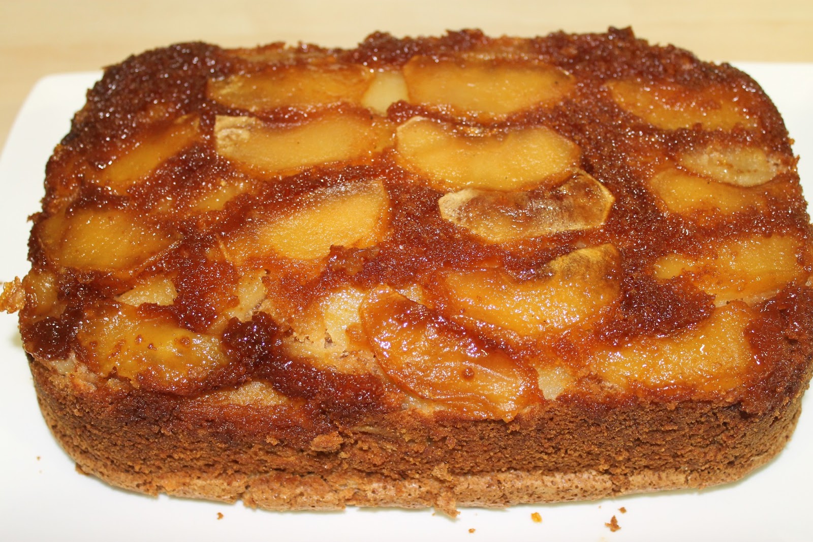 Bizcocho flan de manzana sin gluten