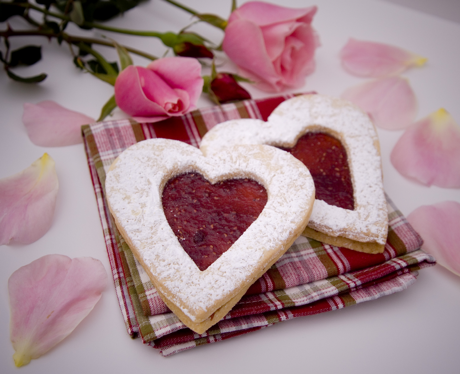 Galletas caseras corazón