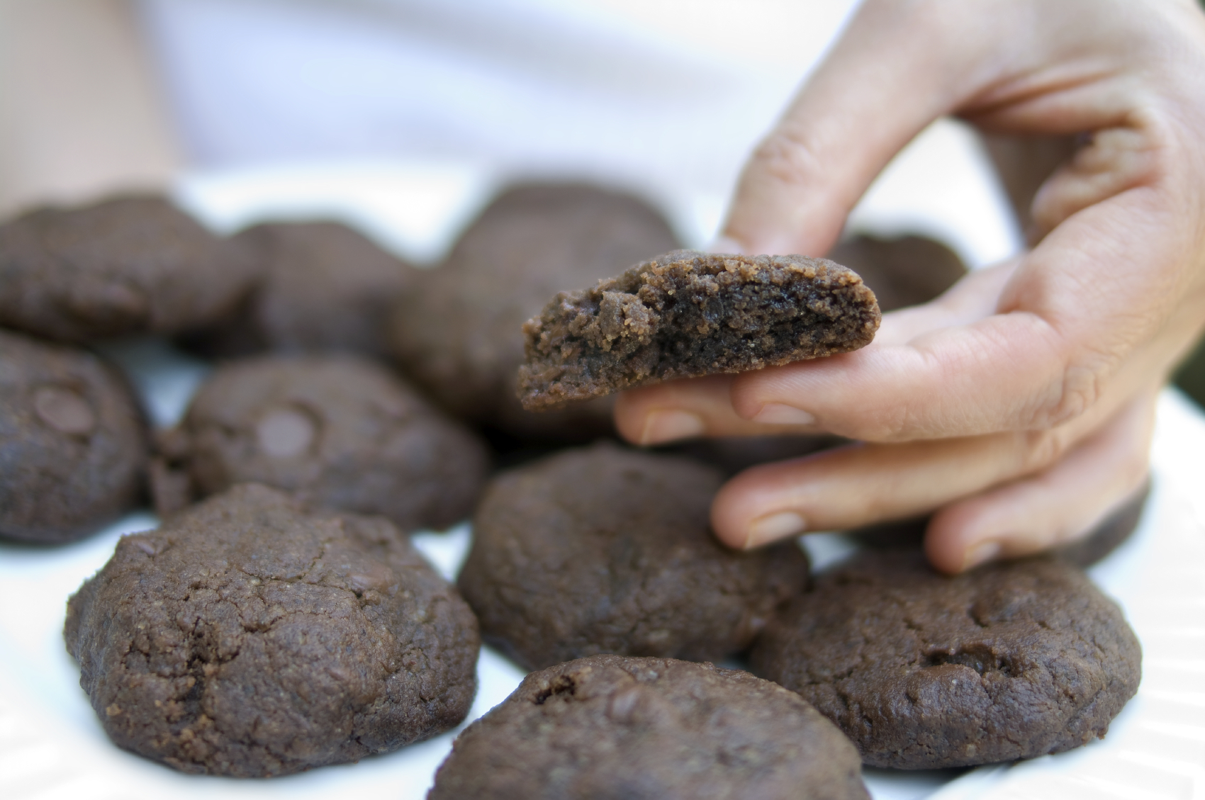 Galletas con chocolate fritas