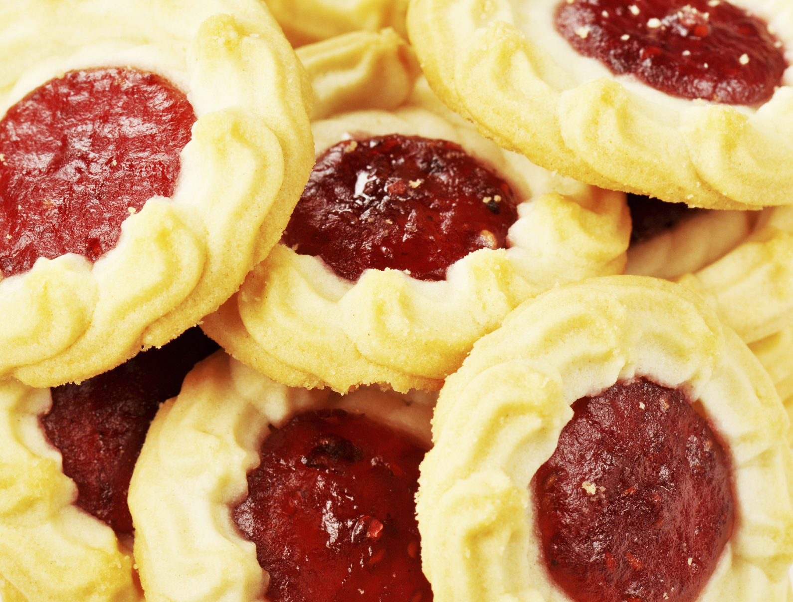 Galletas de mantequilla con mermelada