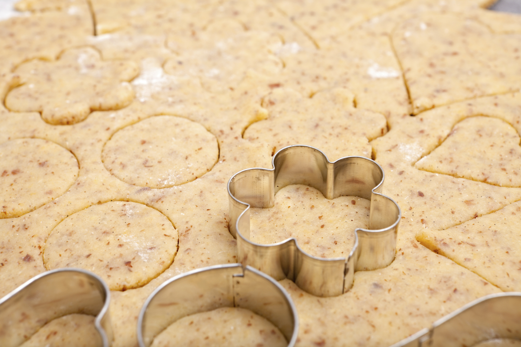 Galletas flor con semillas de anís