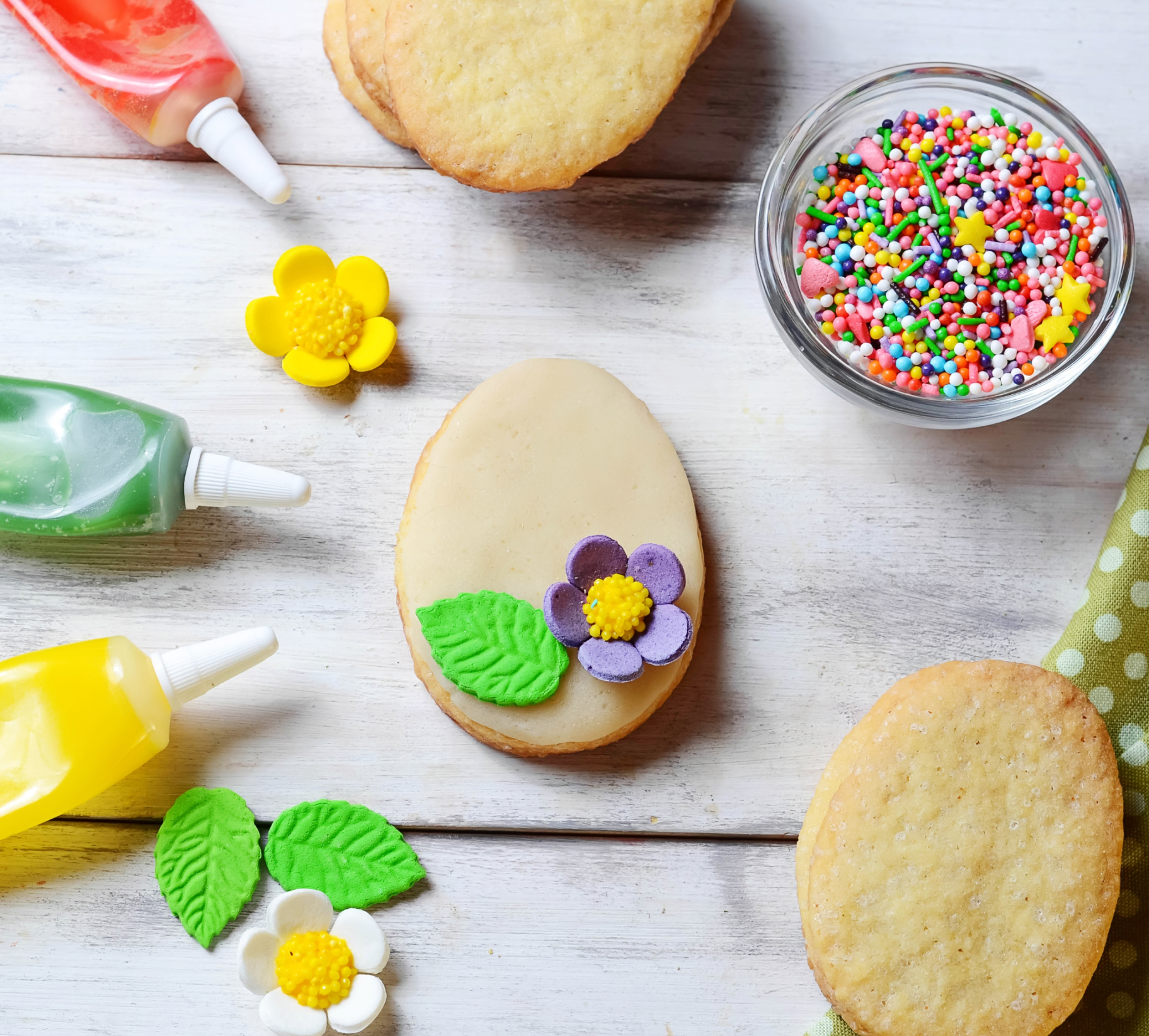 Galletas de mantequilla y glaseado