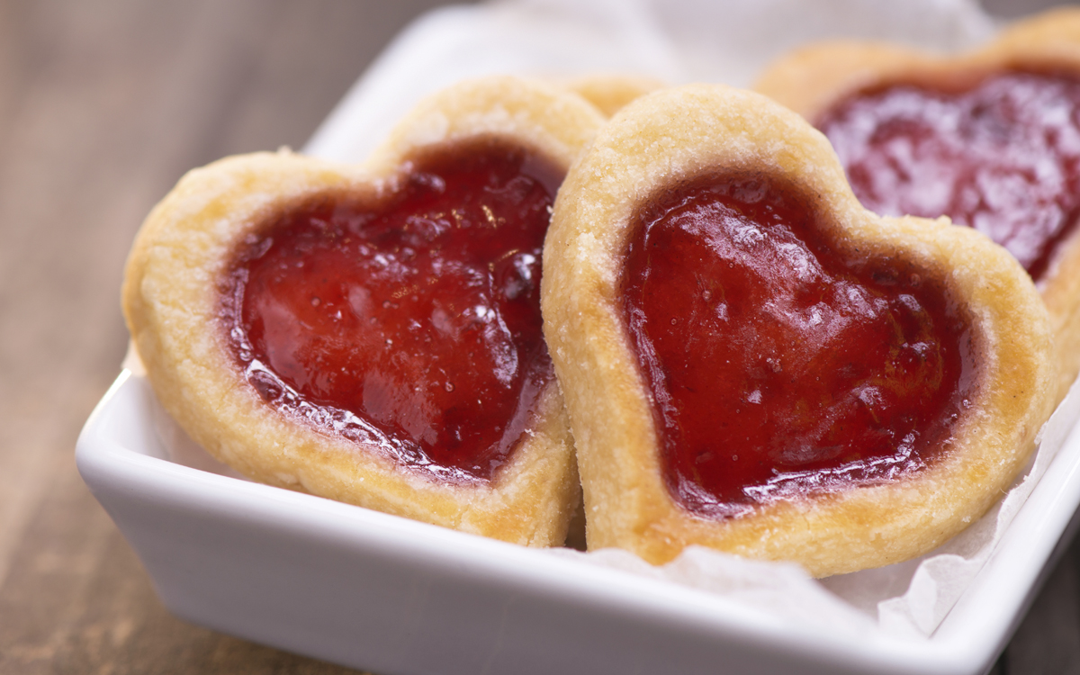 Galletas con corazón para San Valentín