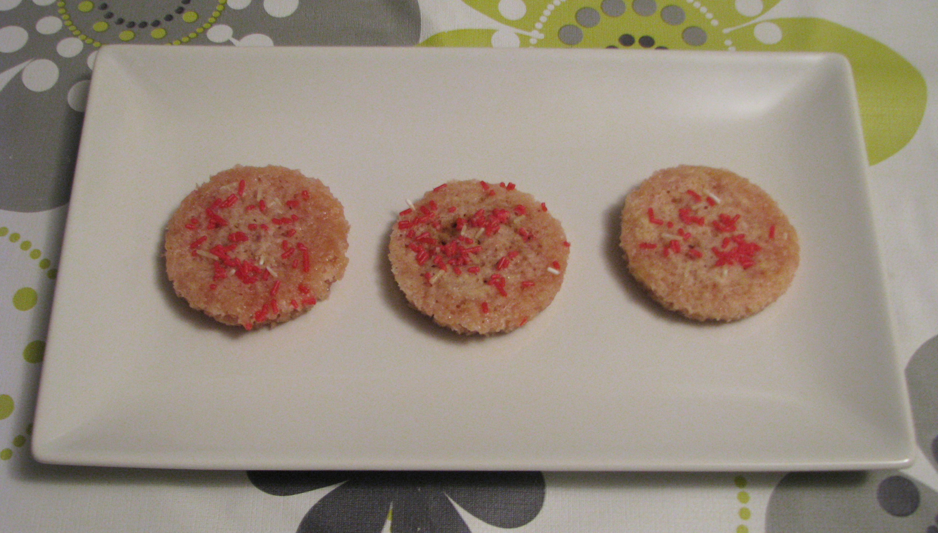 Galletas de fresa en microondas