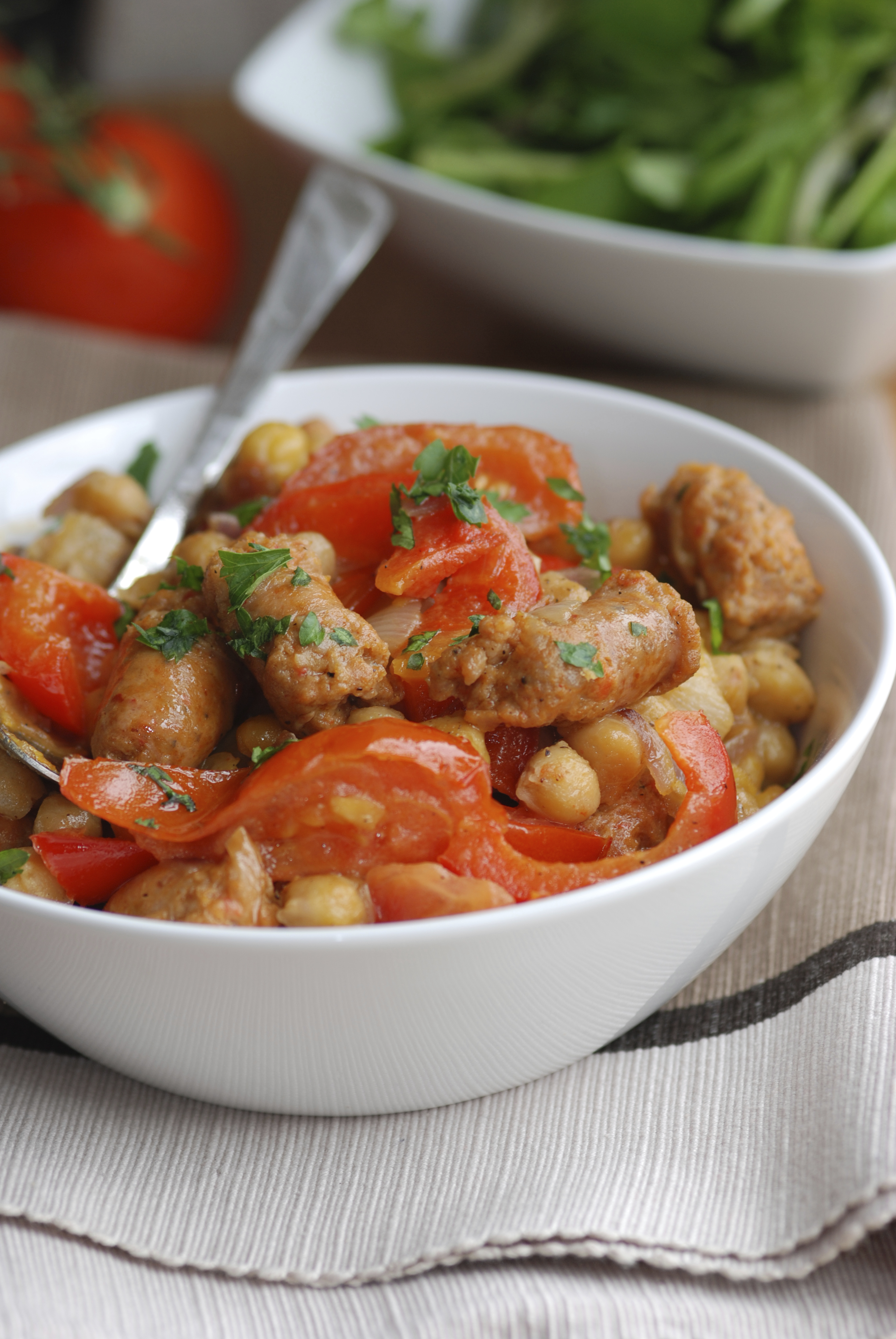 Garbanzos con longaniza