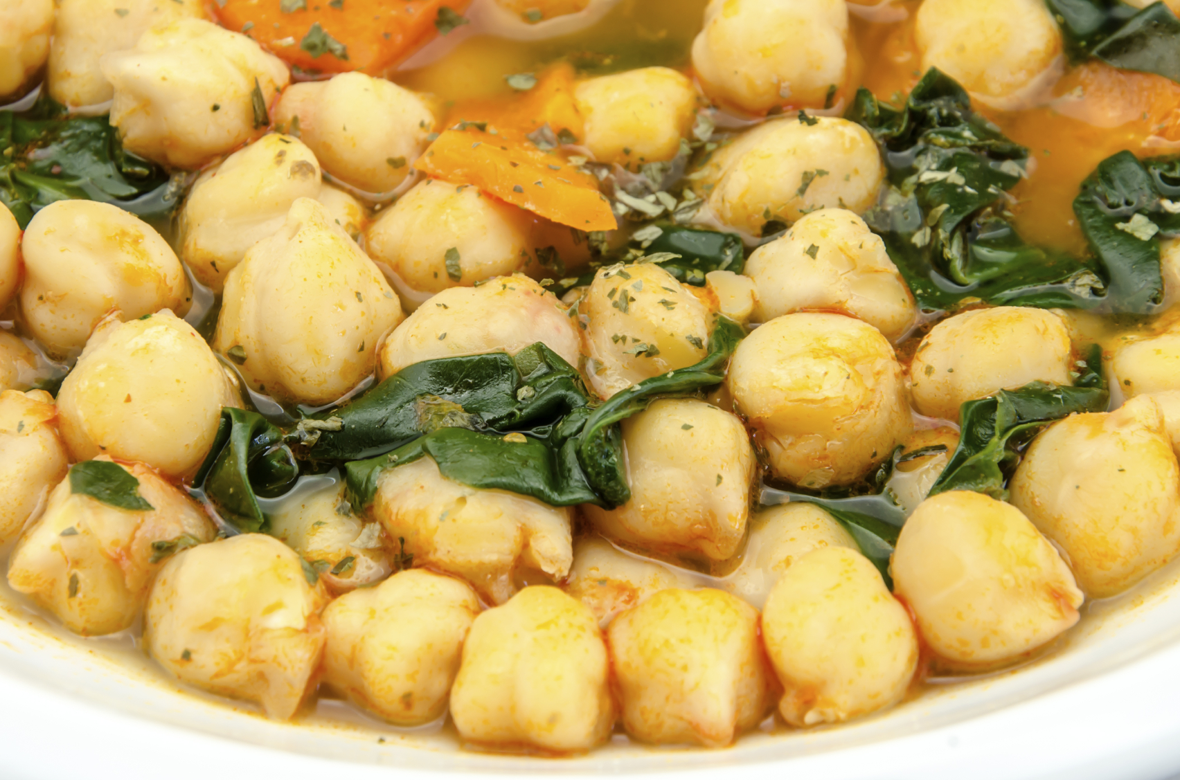 Garbanzos con espinacas