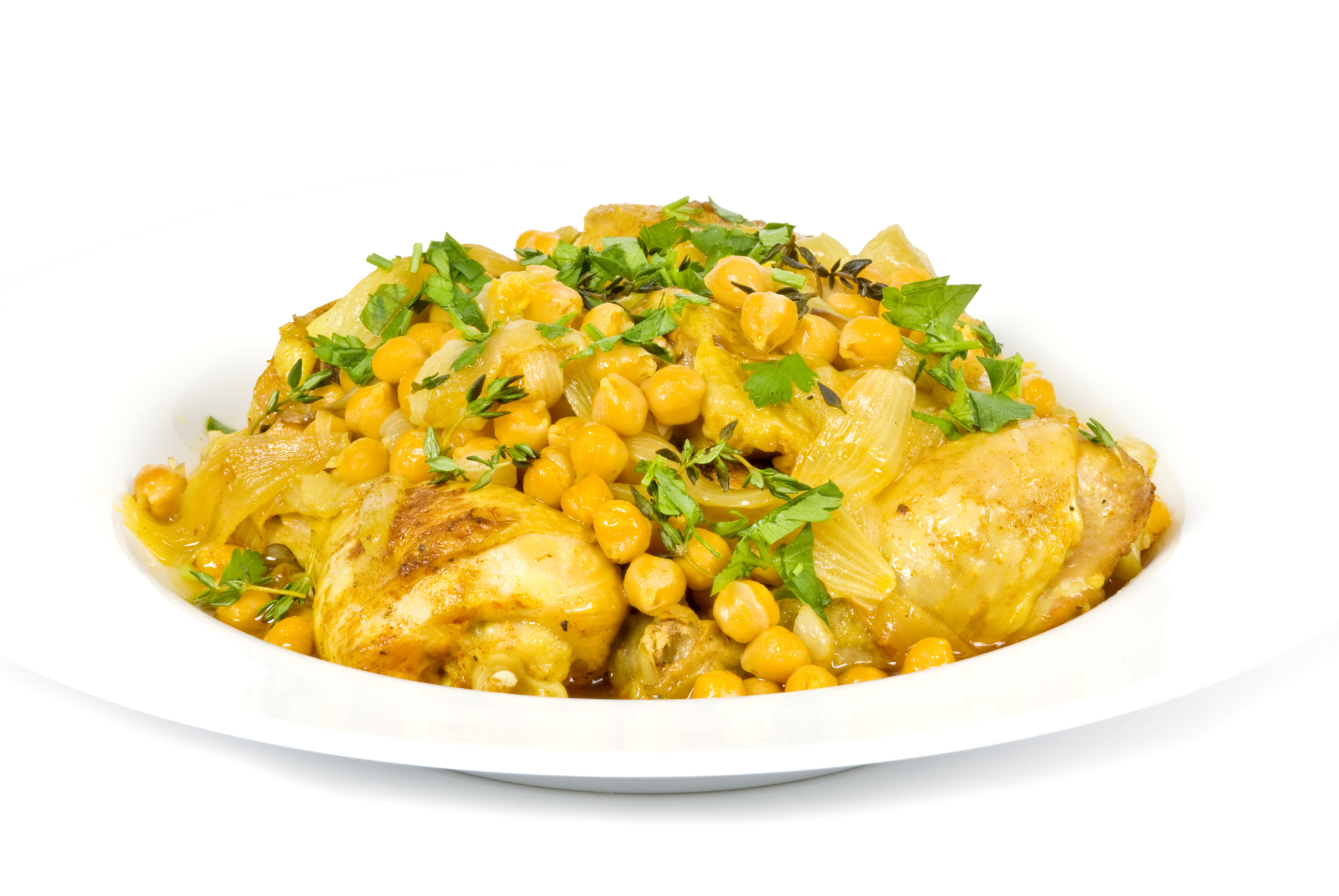 Garbanzos en pepitoria con pollo Mejor receta Recetas DIA