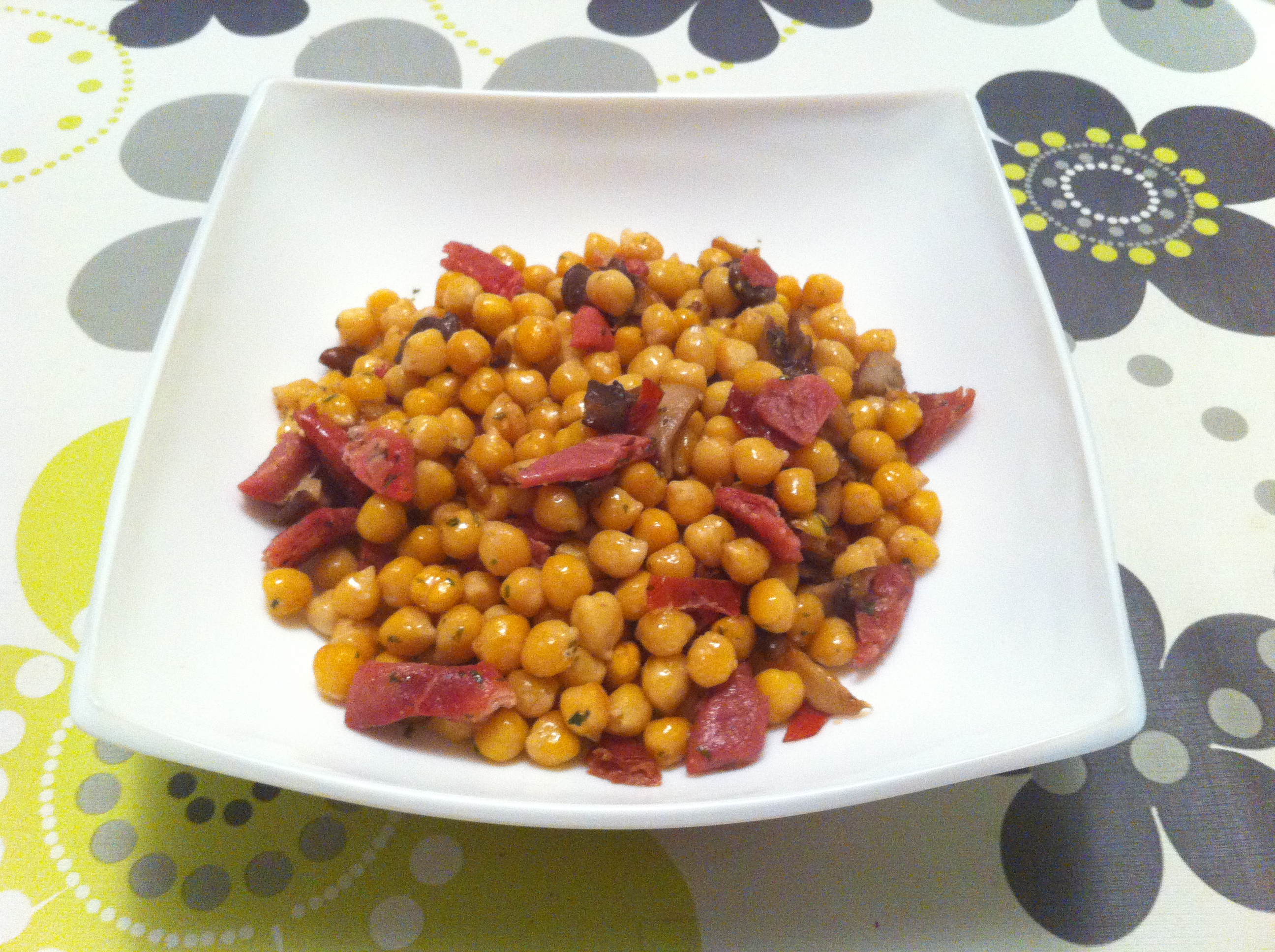 Garbanzos con setas