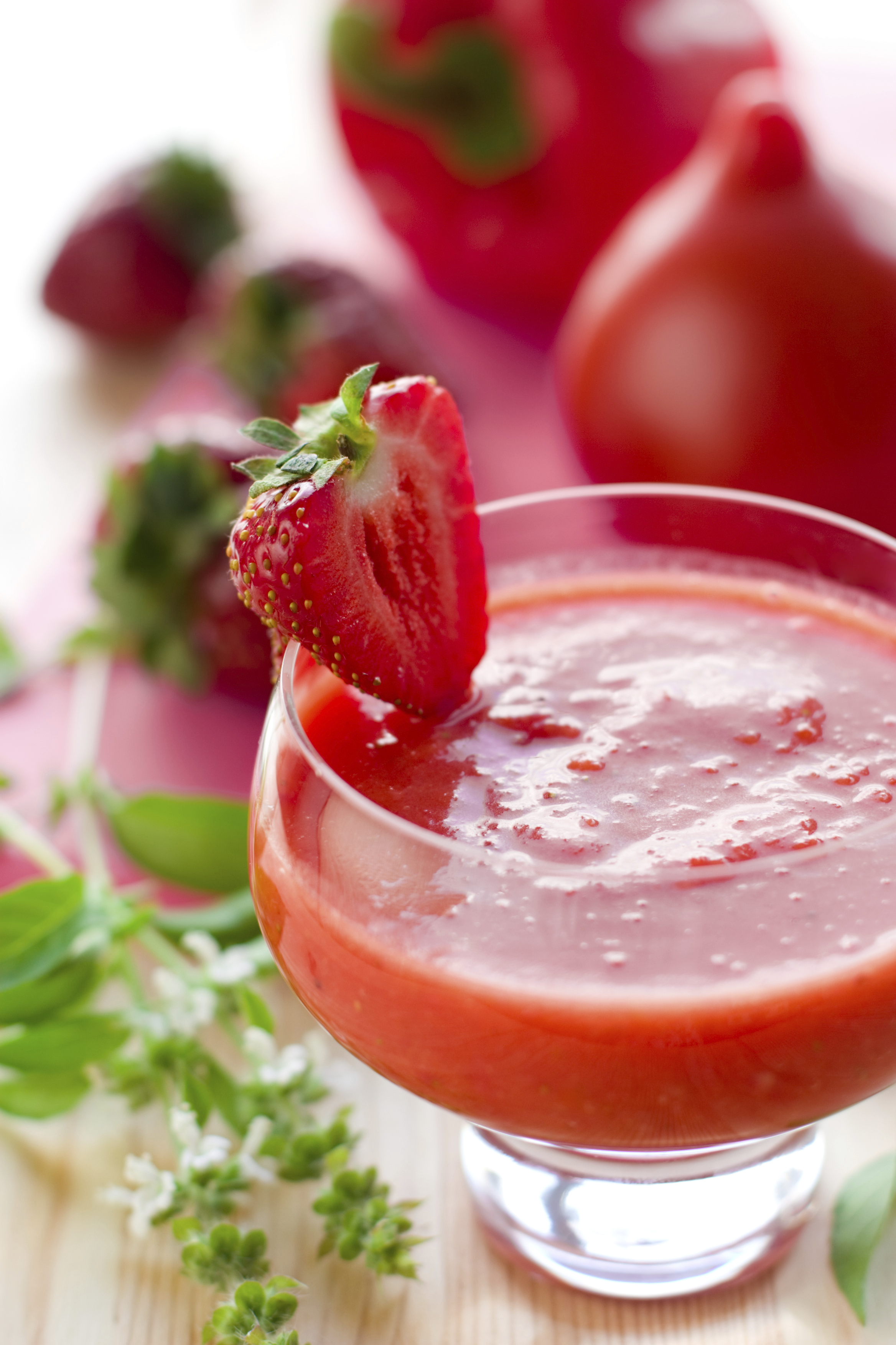 Gazpacho de fresas