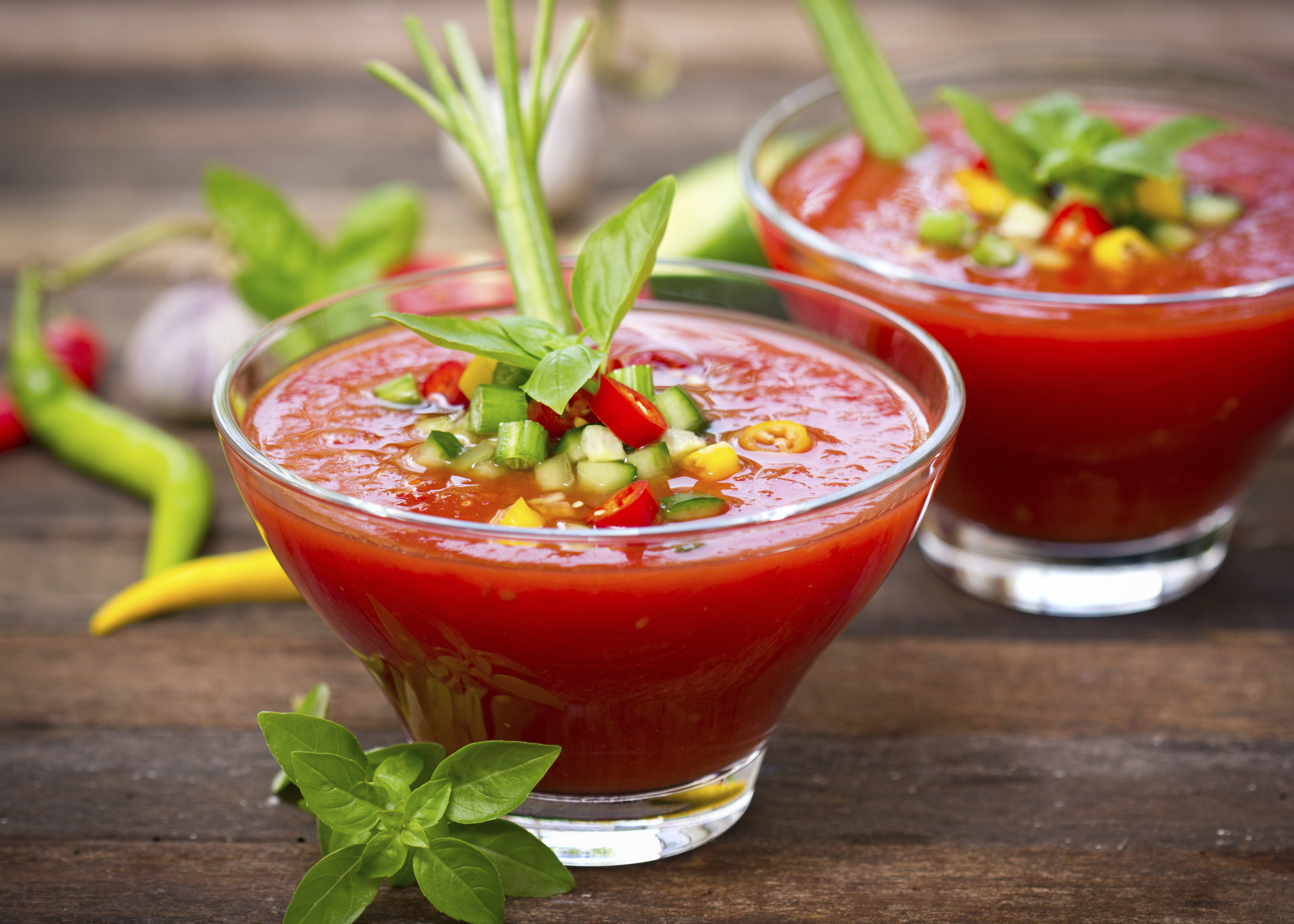 Gazpacho al estilo mexicano