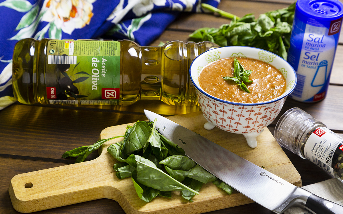 Gazpacho de sandía y albahaca