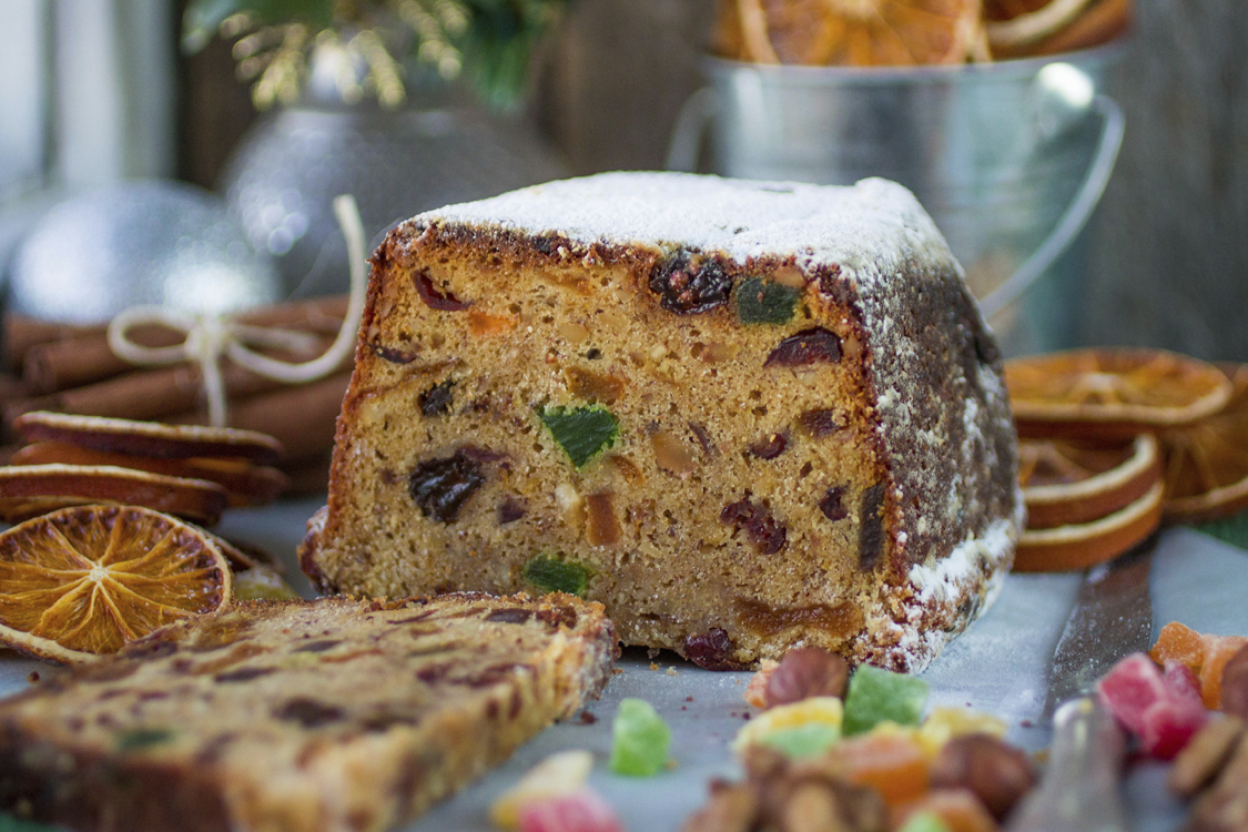 Pastel Navideño especiado con frutas