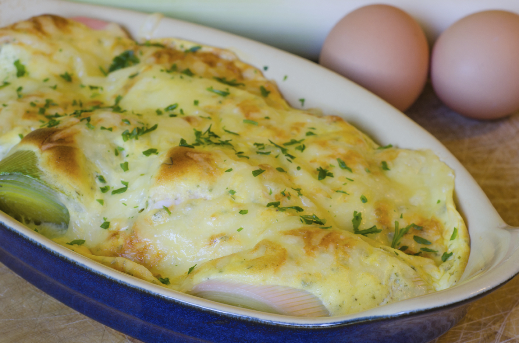 Gratinado de puerros
