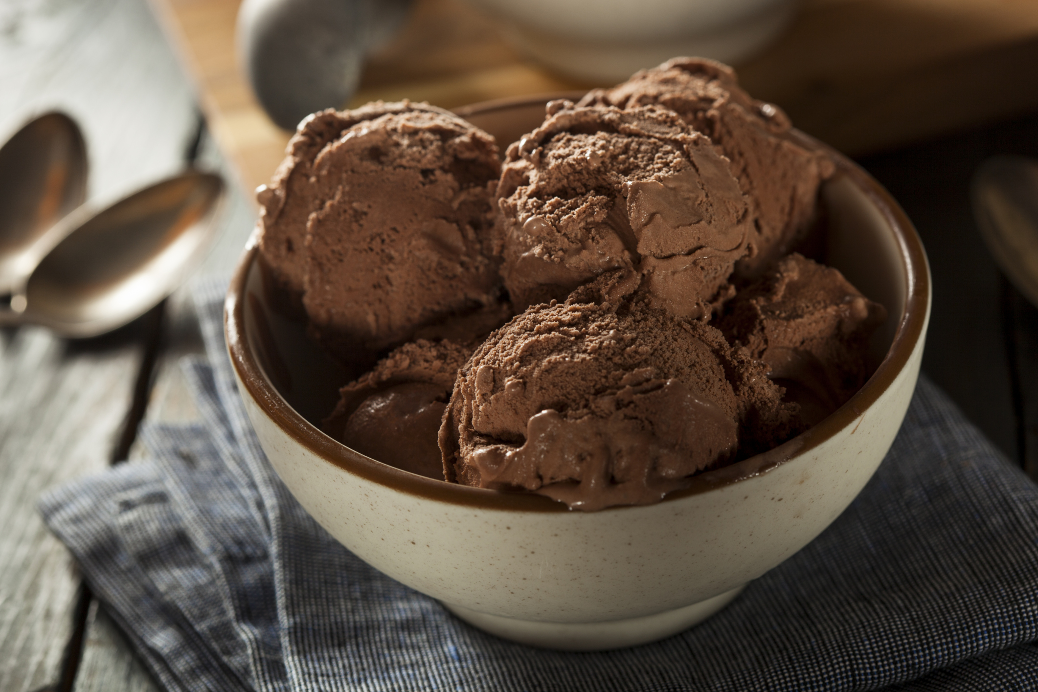 Helado de chocolate sin lactosa