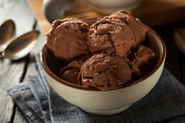 Helado de chocolate fácil