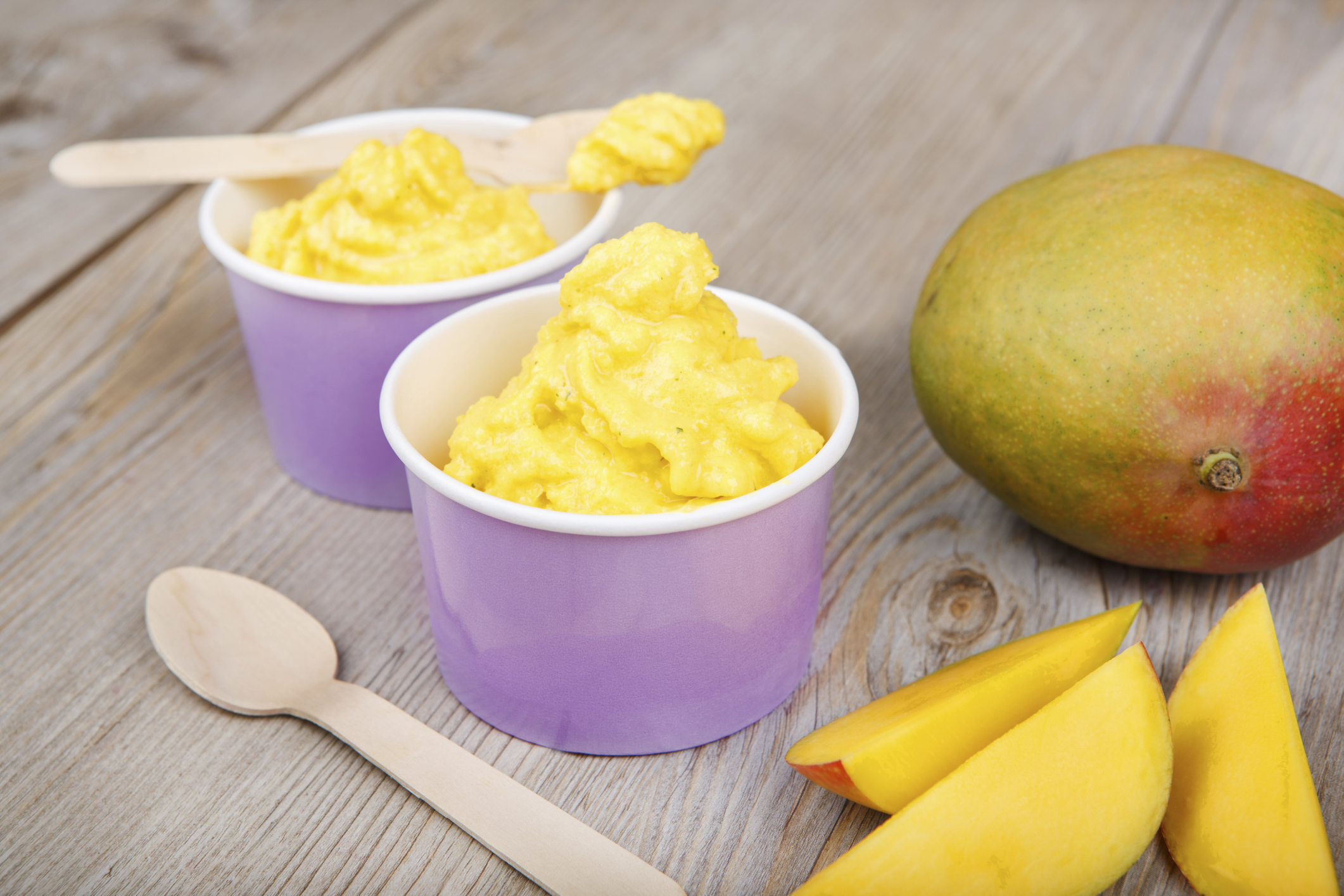 Helado de mango mexicano