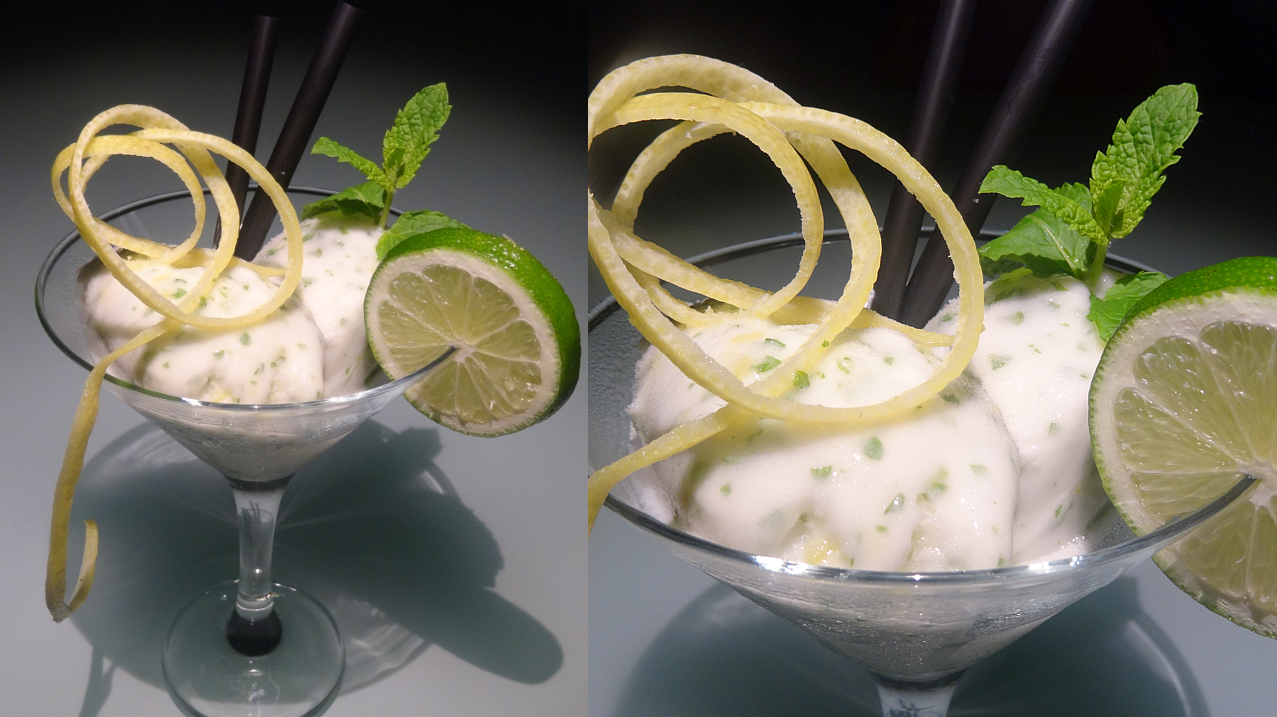 Cóctel helado de mojito