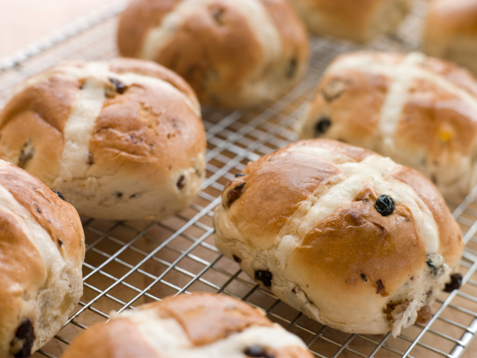 Panecitos con canela y pasas