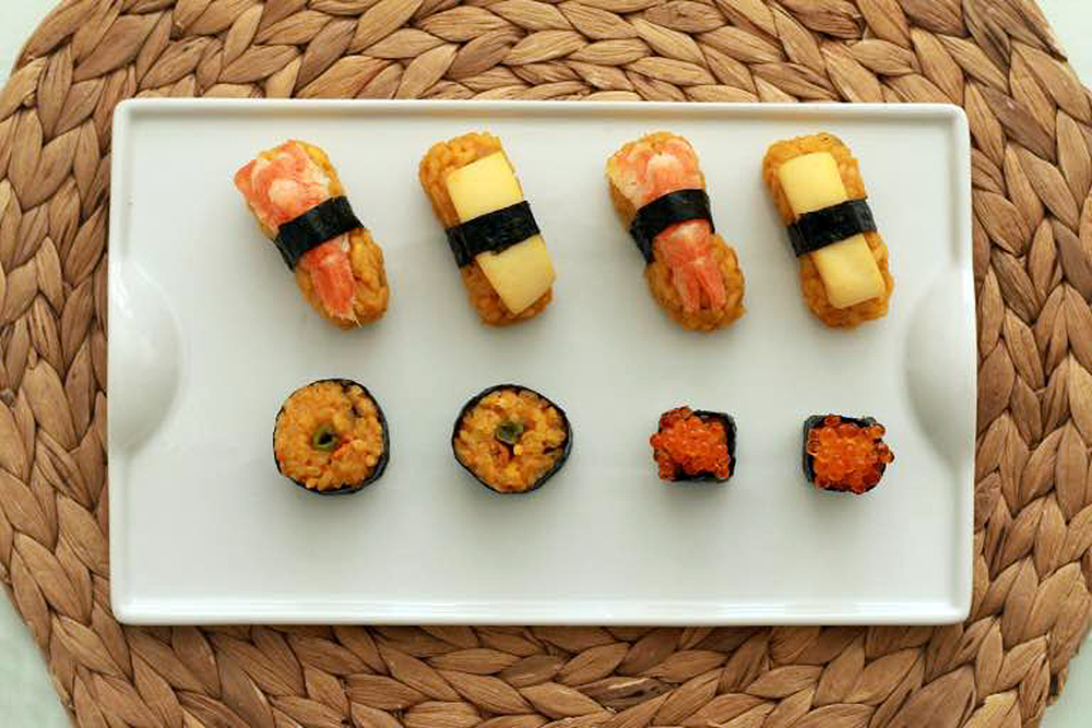 Sushi de paella