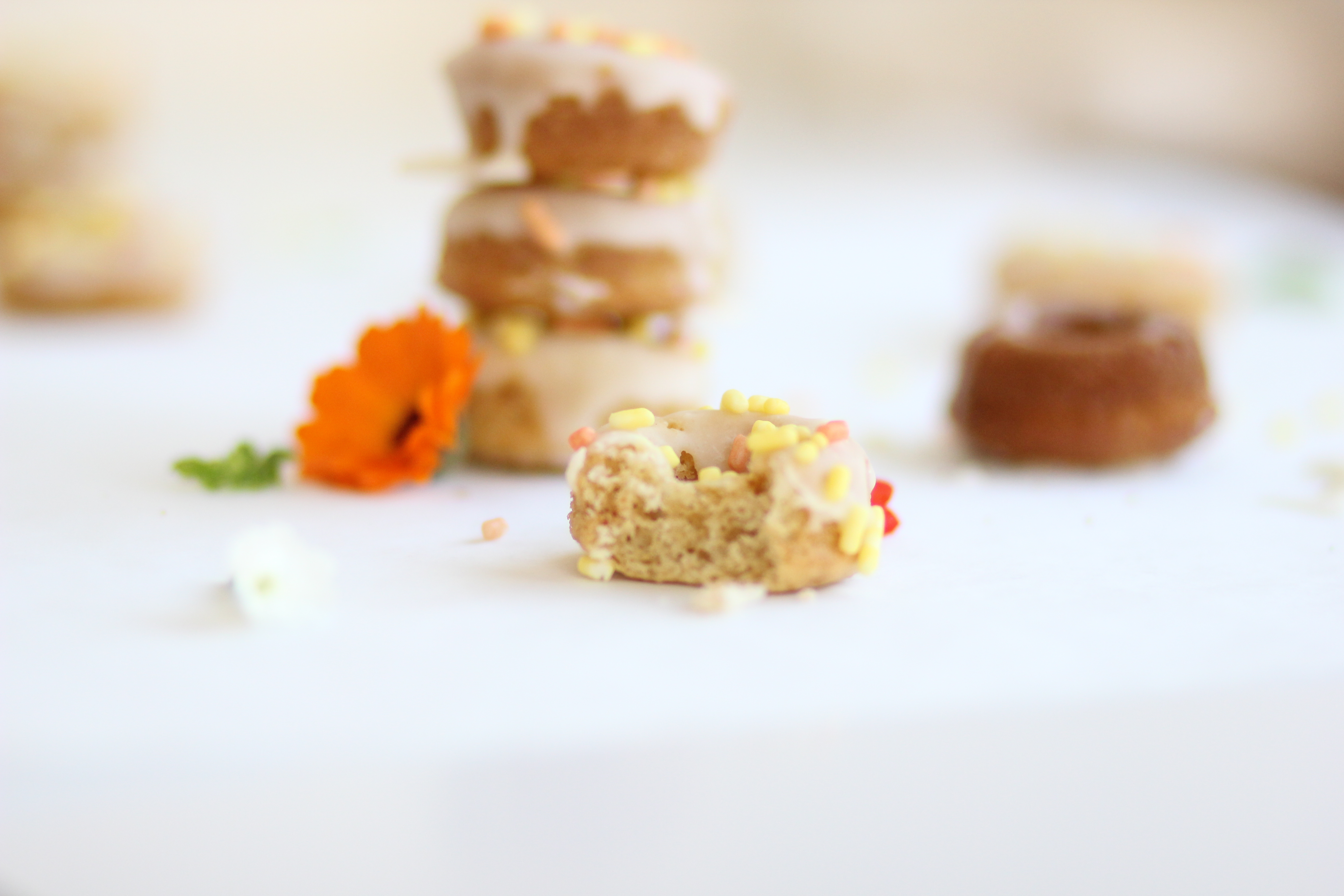 Mini rosquillas de zanahoria