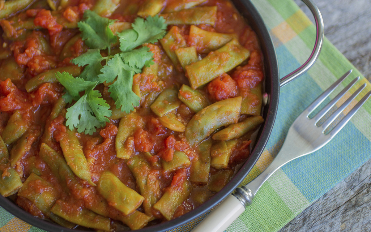 Judías verdes con tomate