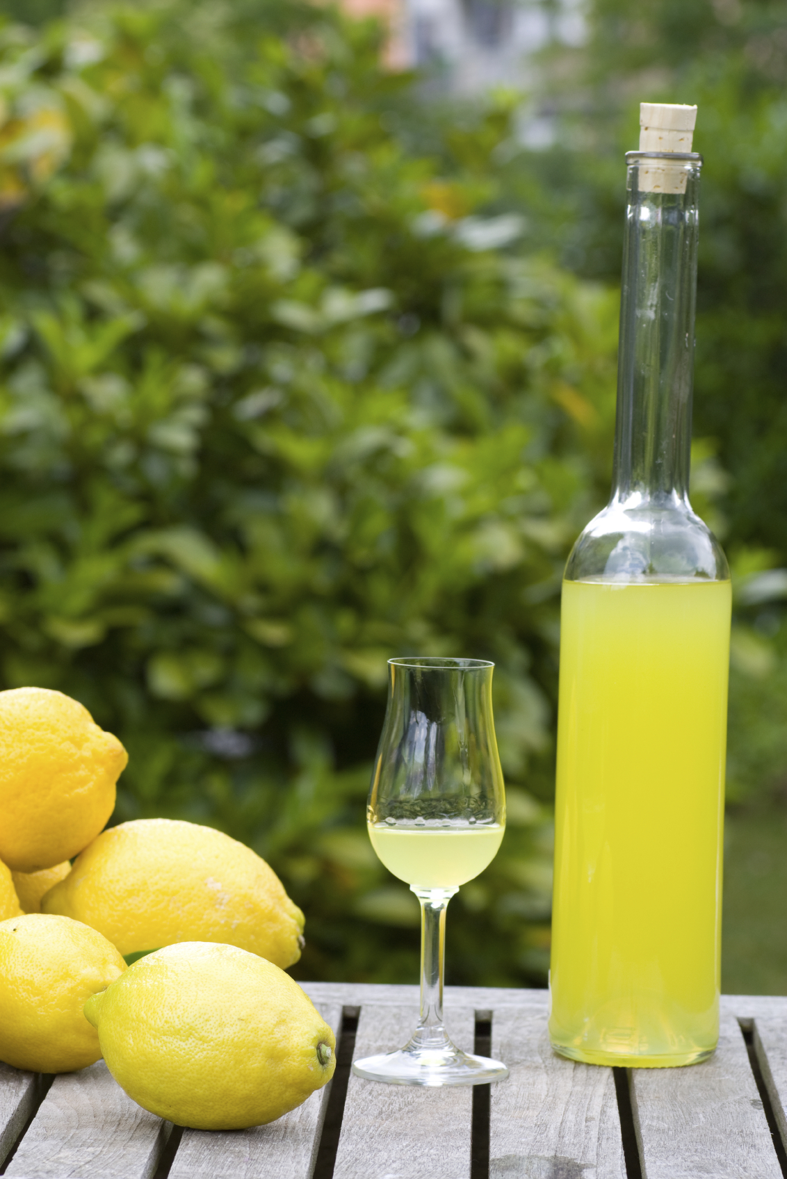 Limoncello casero italiano