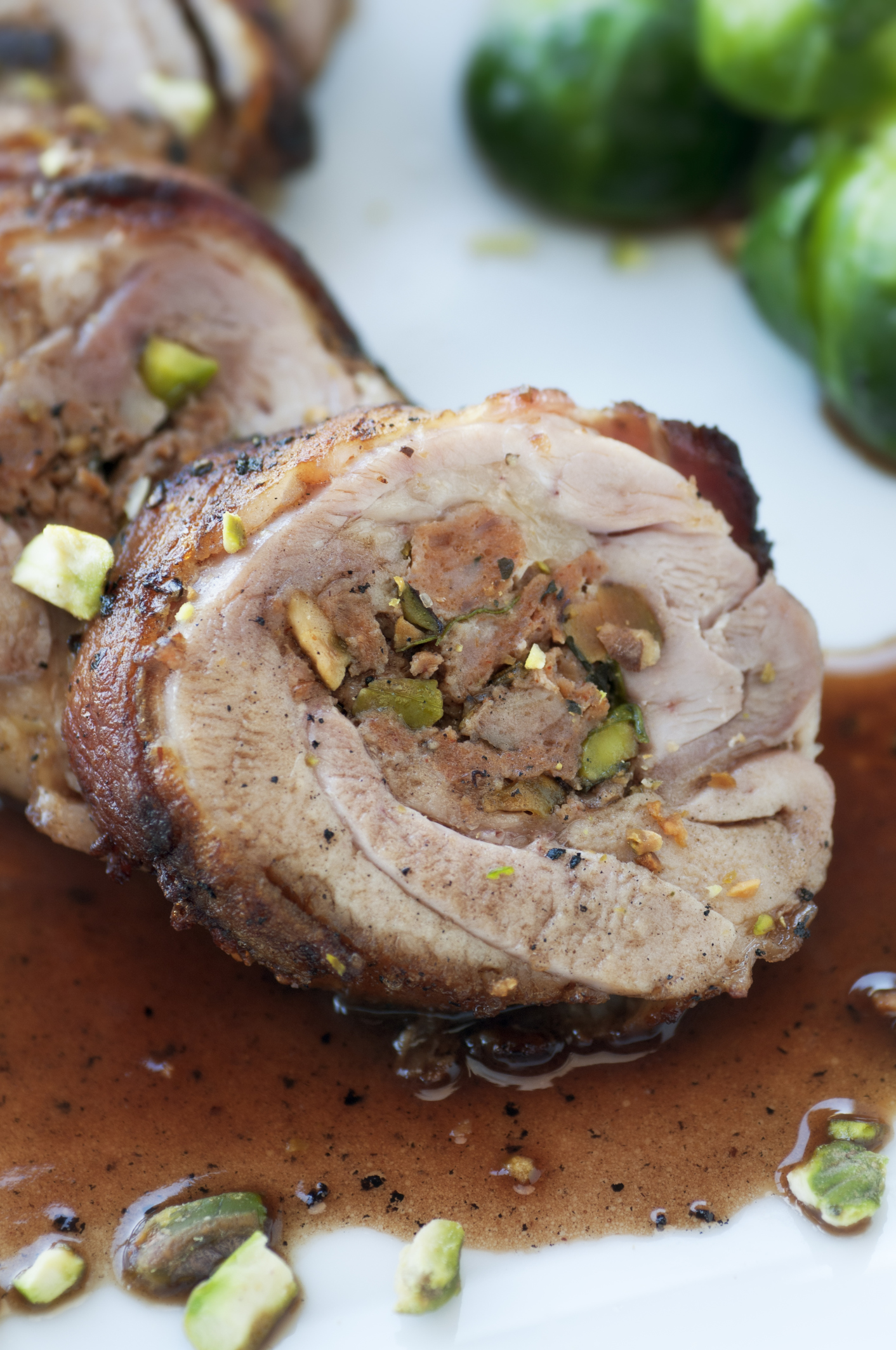 Lomo de cerdo relleno de frutos secos