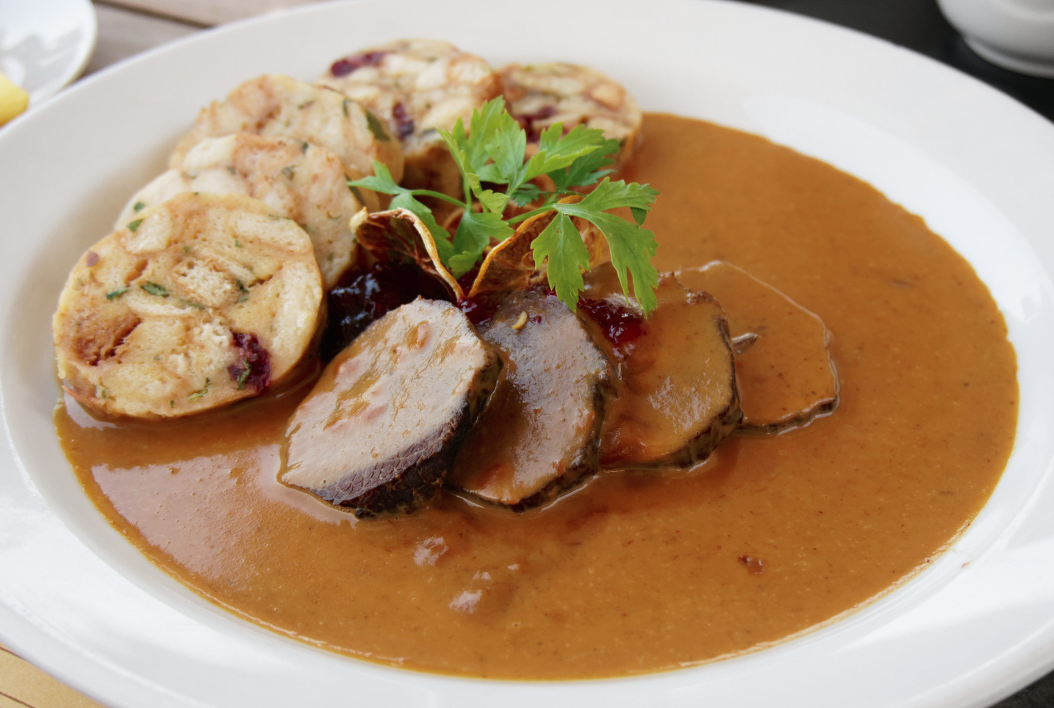 Lomo de cerdo con salsa de zanahoria