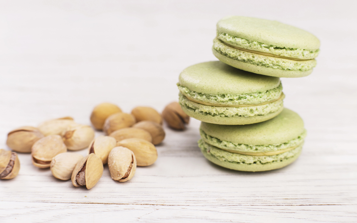 Macarons de pistacho