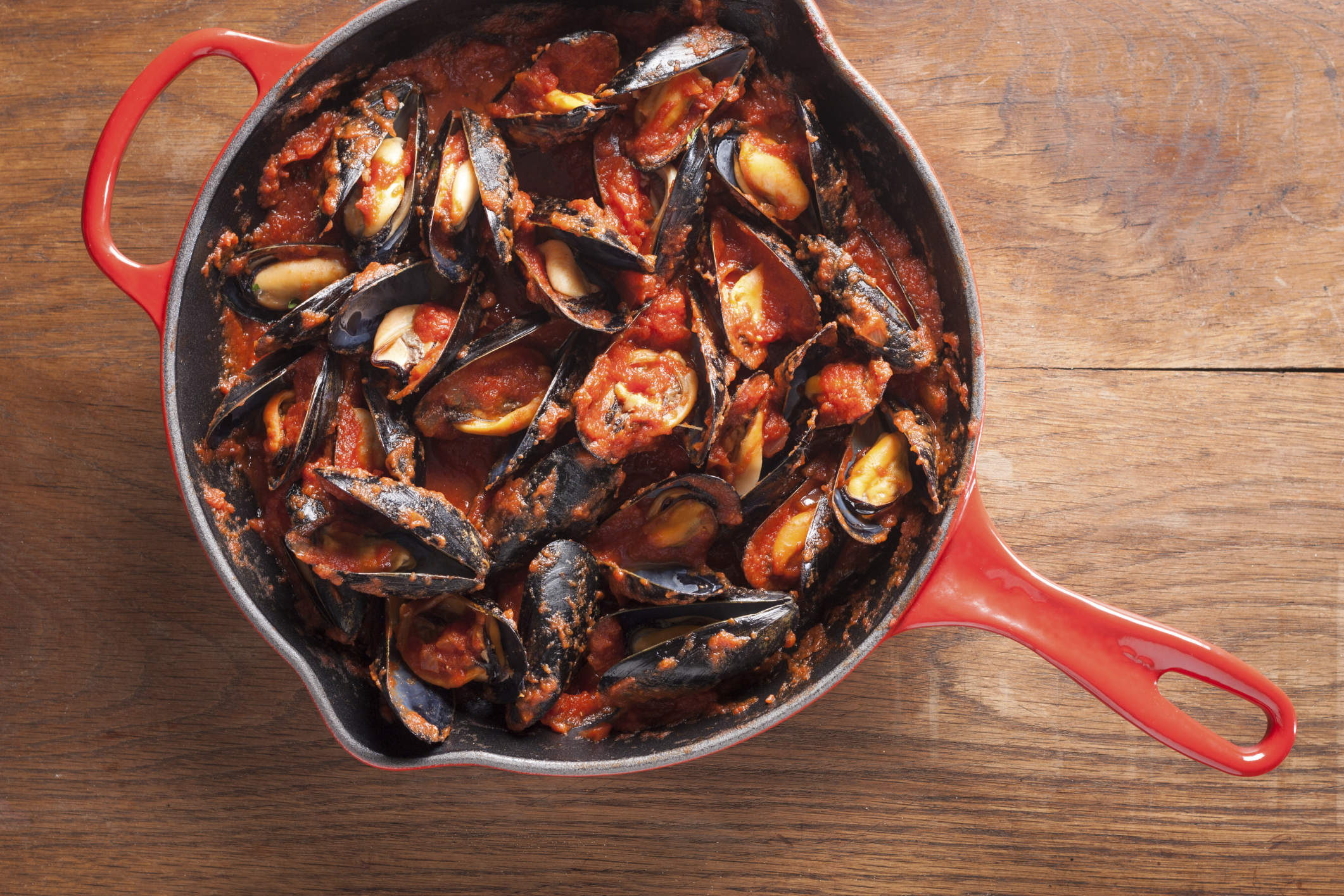 Mejillones en salsa de tomate