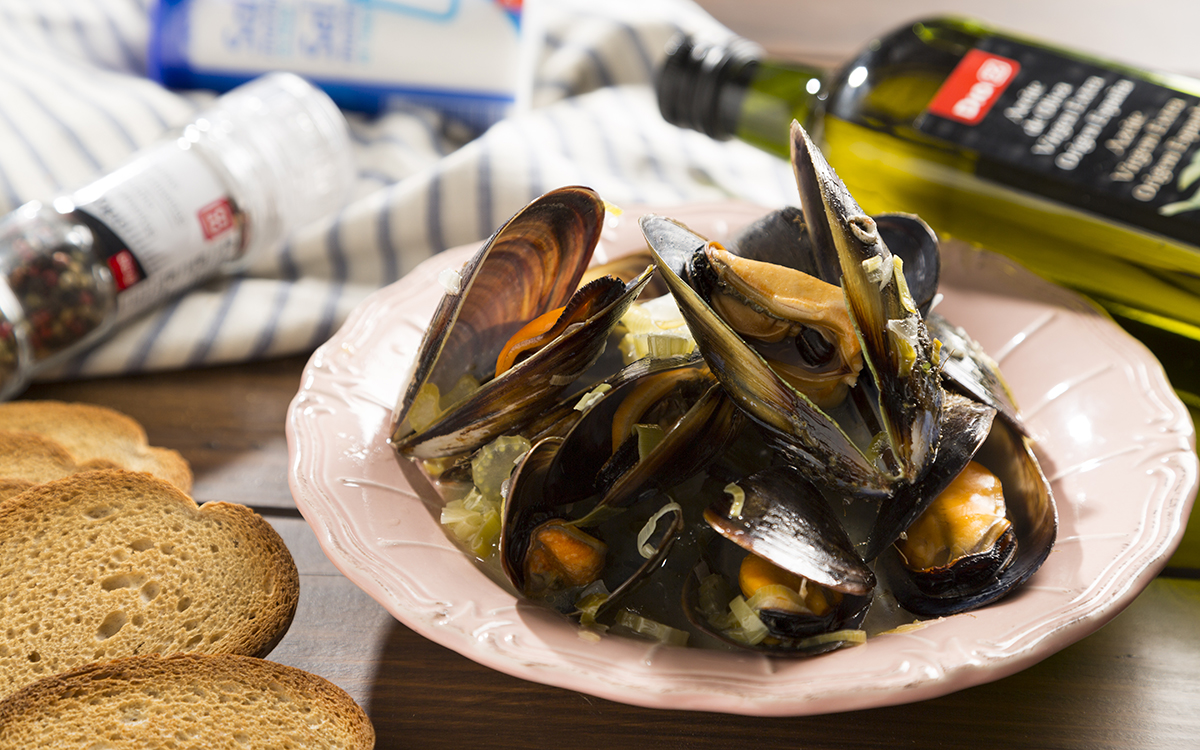 Mejillones al vino  blanco