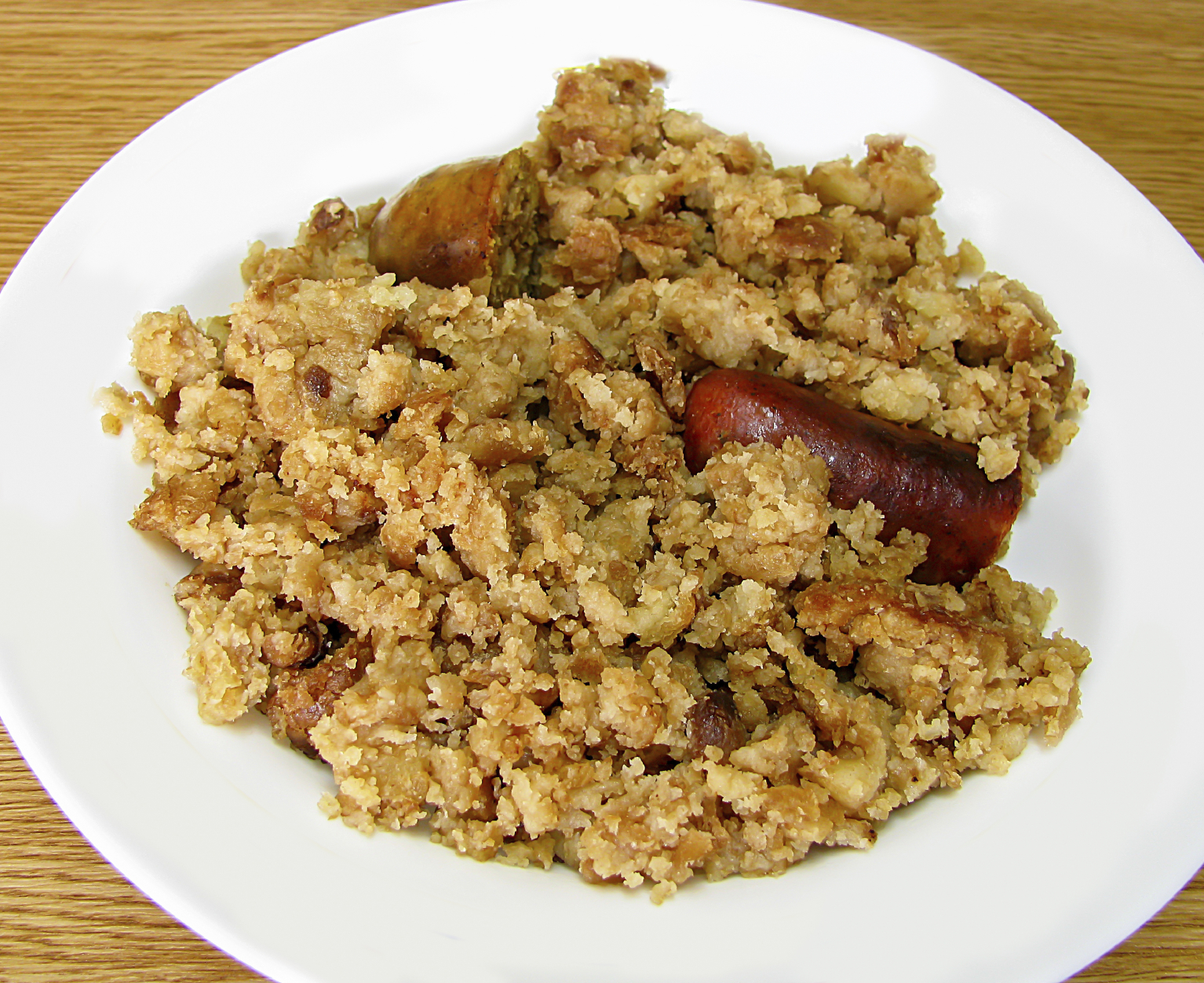 Migas con Panceta y Chorizo