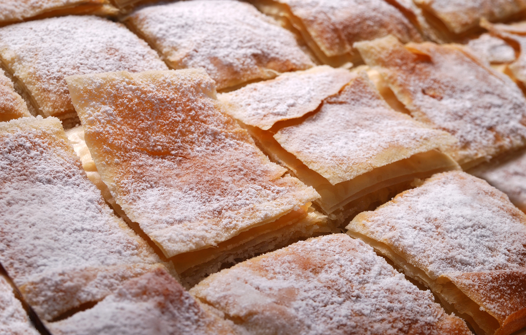 Milhojas con dulce de leche