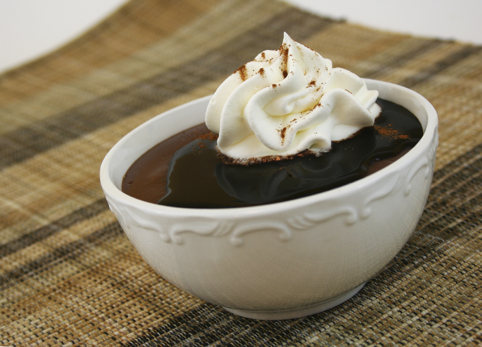 Mousse de chocolate con crema