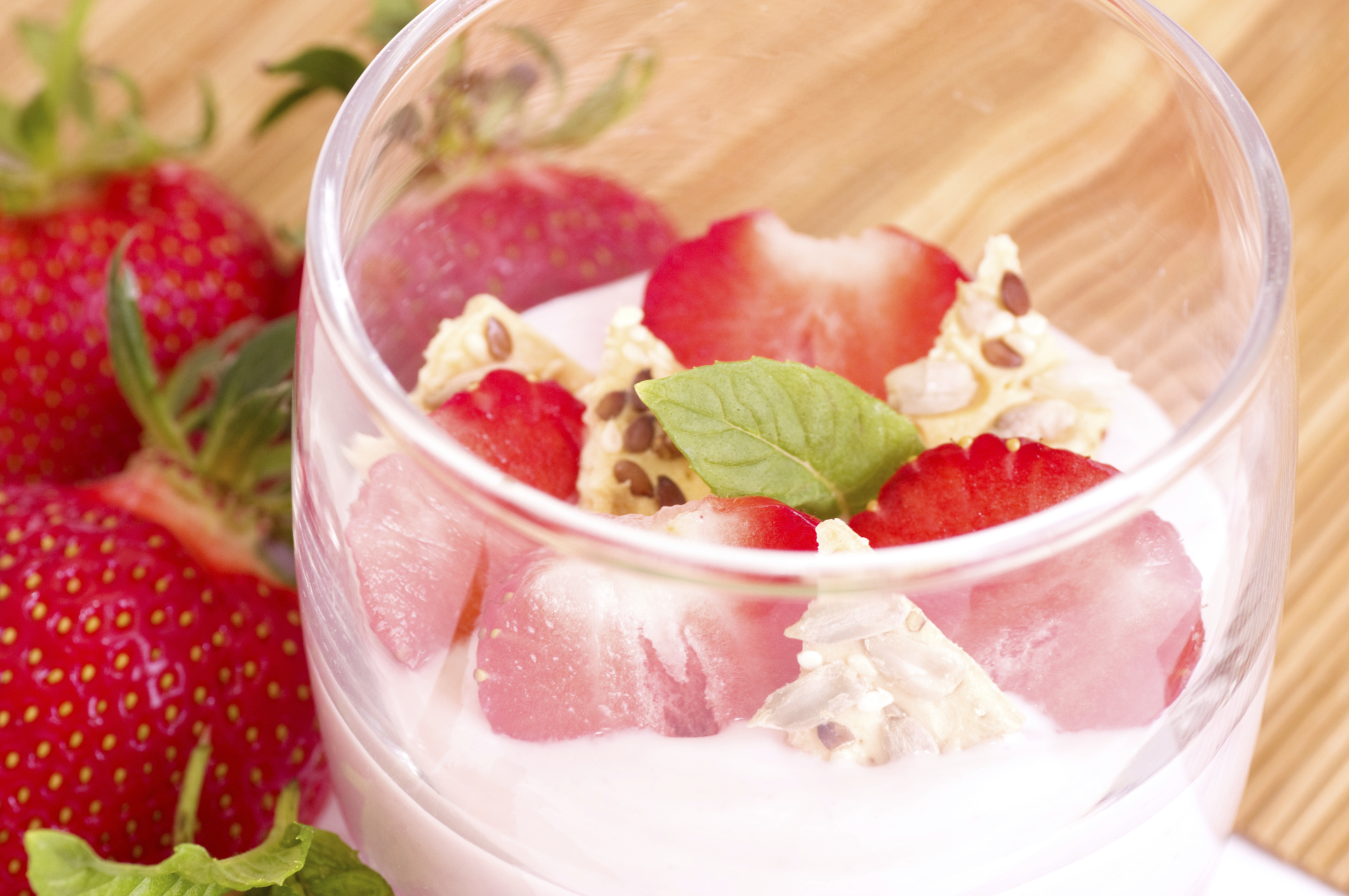 Mousse de fresa