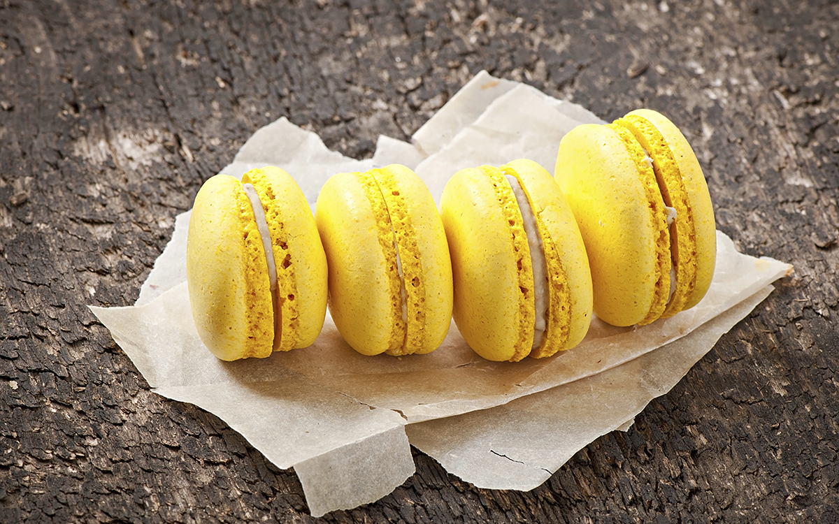 Macarons de plátano 