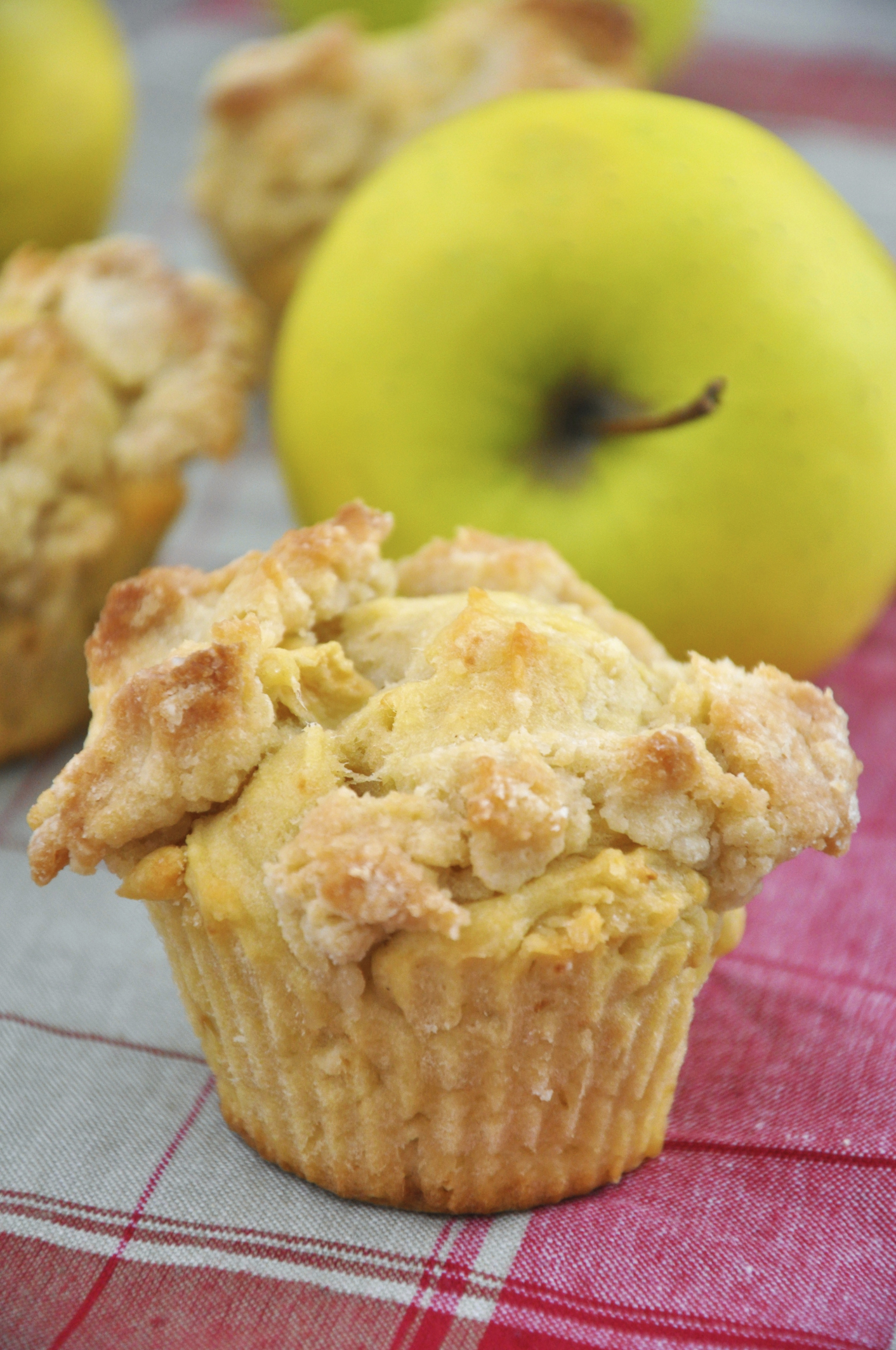 Muffin con crumble de manzana