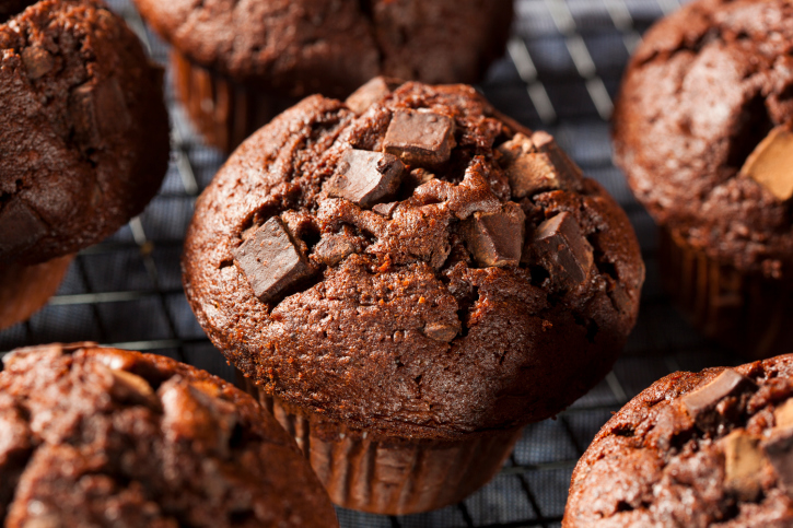 Muffin de café y chocolate