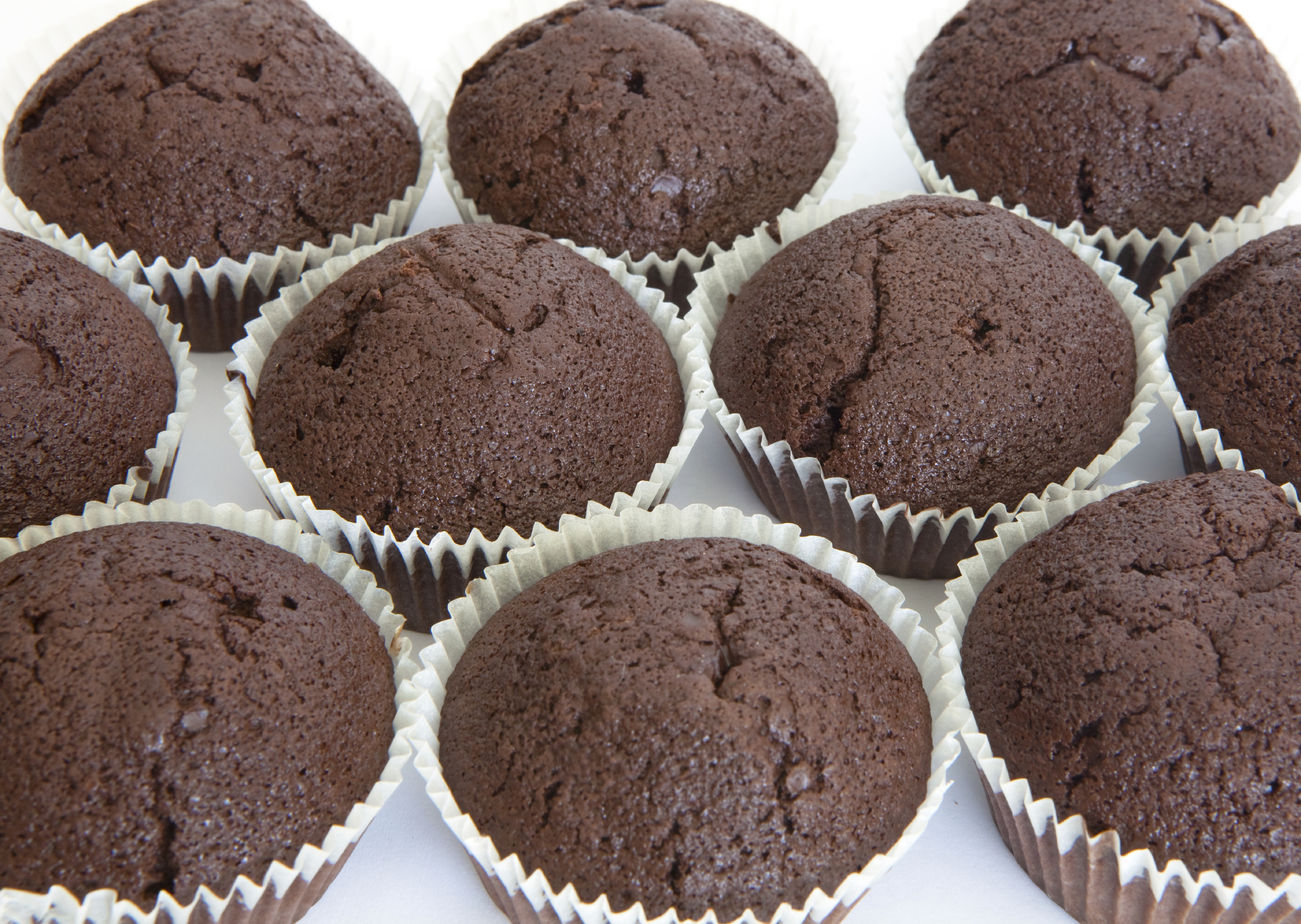 Muffins de chocolates con avellanas