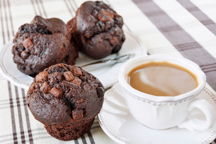 Muffins con triple chocolate