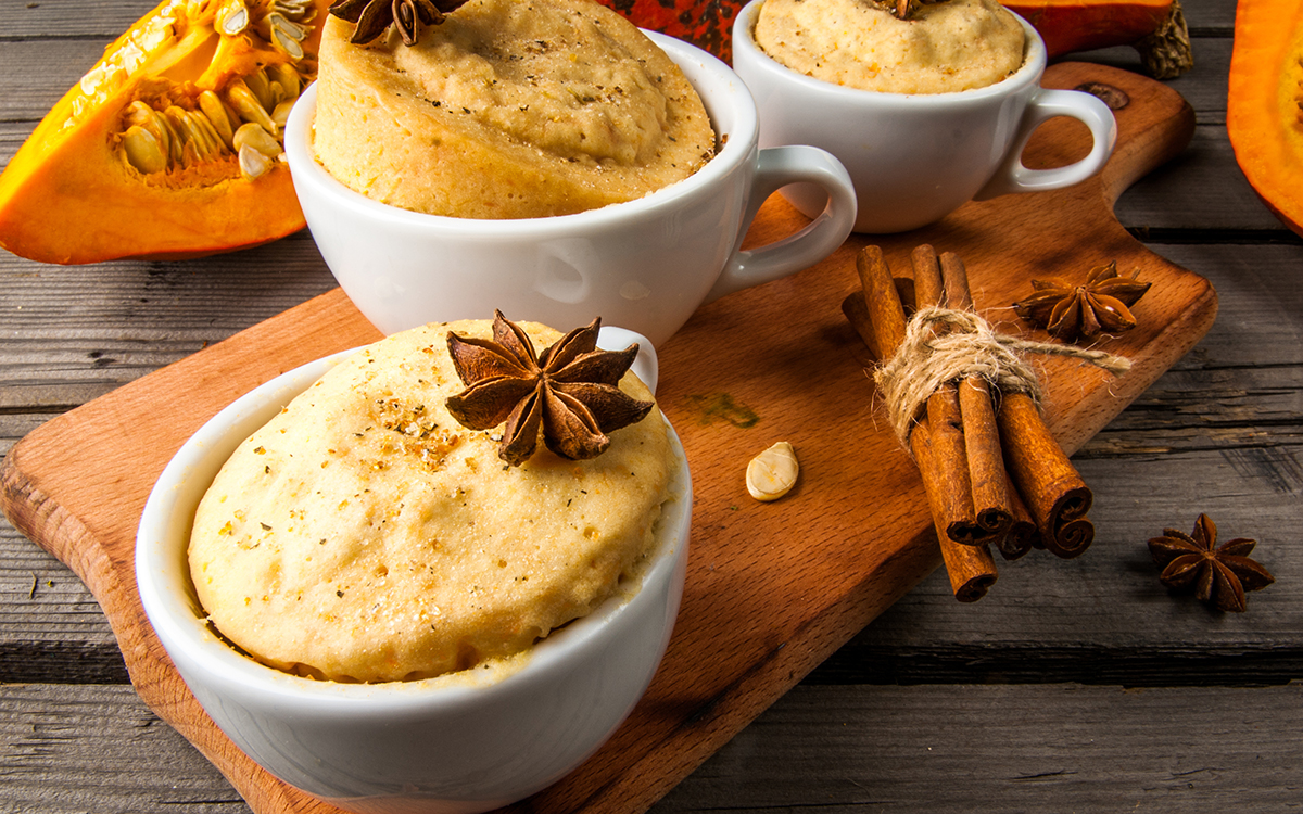 Mug cake de calabaza