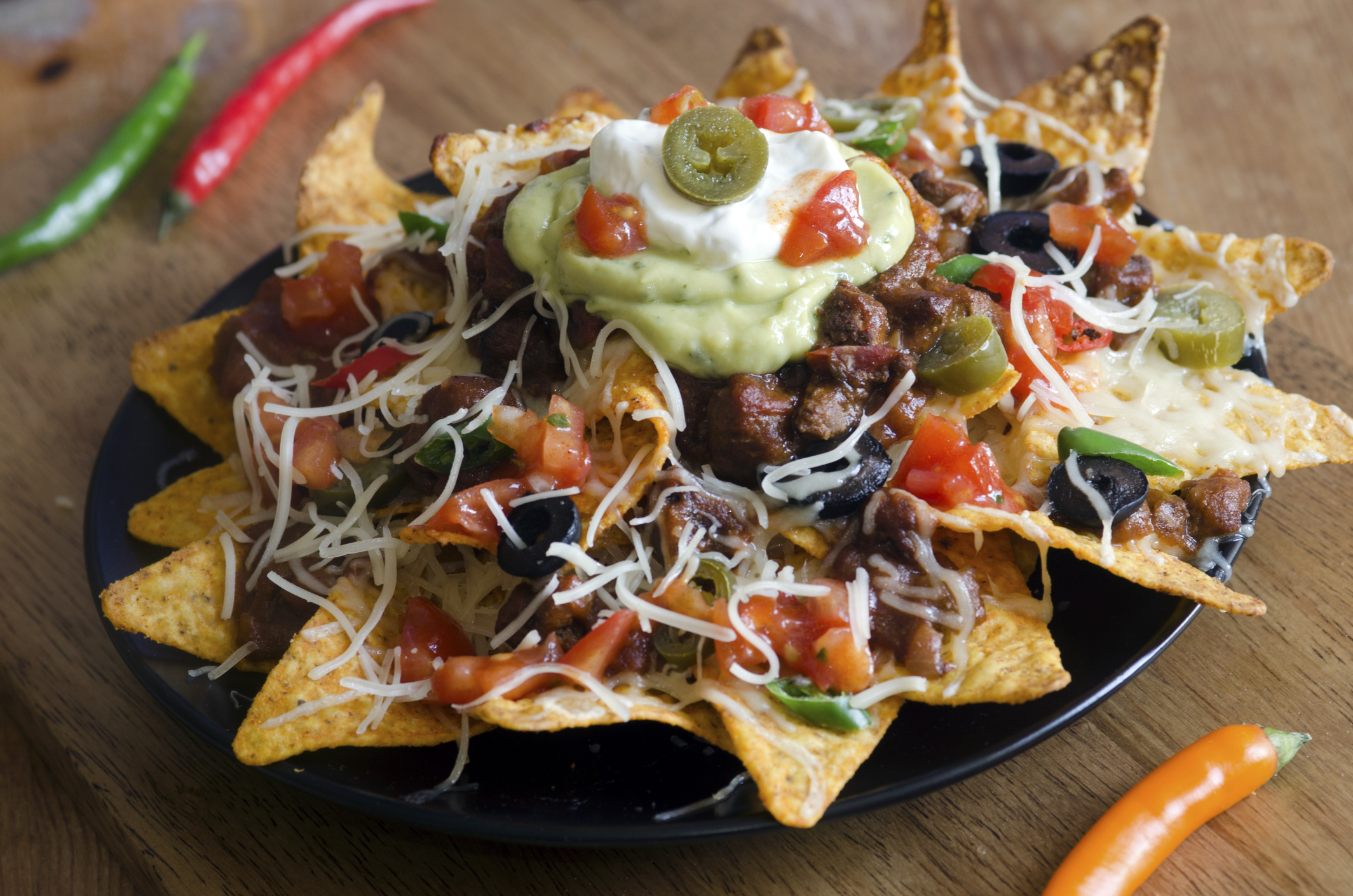 Nachos con carne