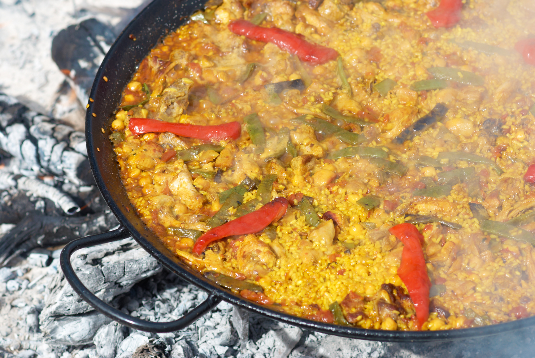 Paella de cerdo