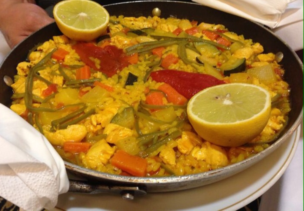 Paella de verduras